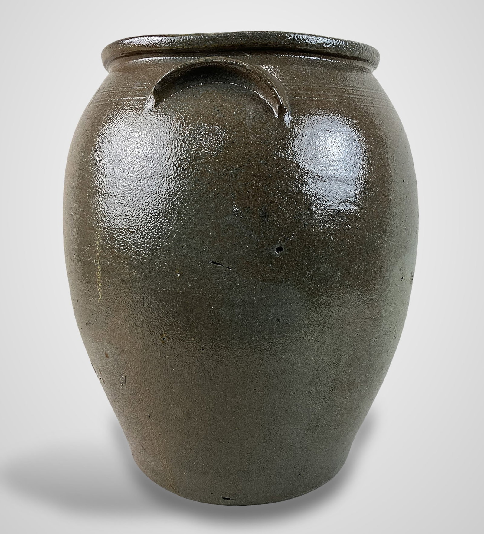 Early Virginia Stoneware Storage Jar - 5