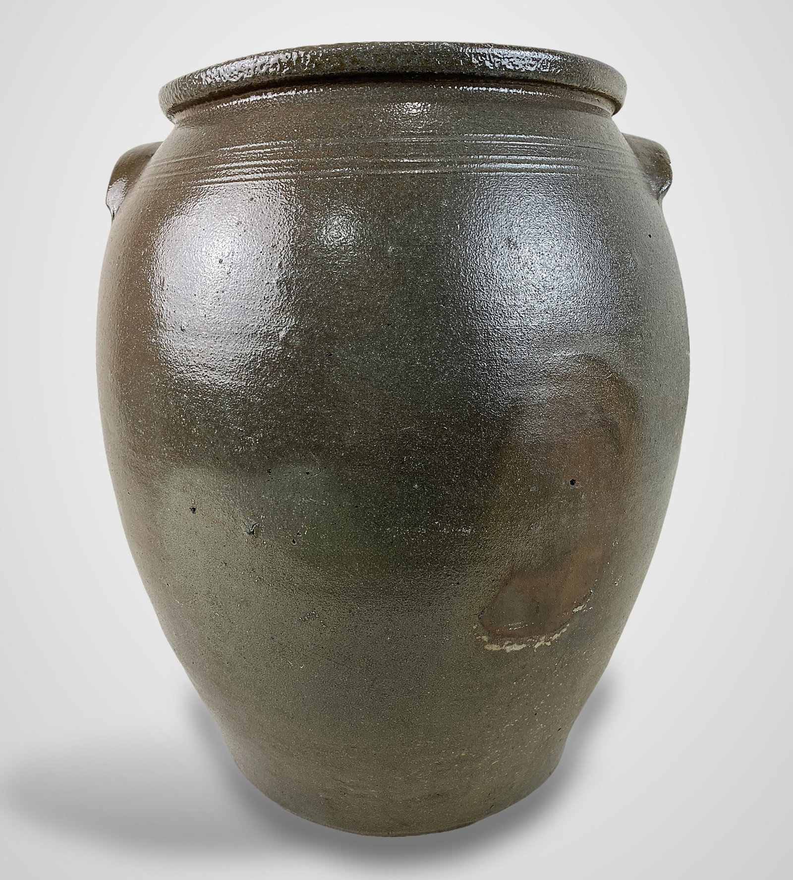Early Virginia Stoneware Storage Jar - 8