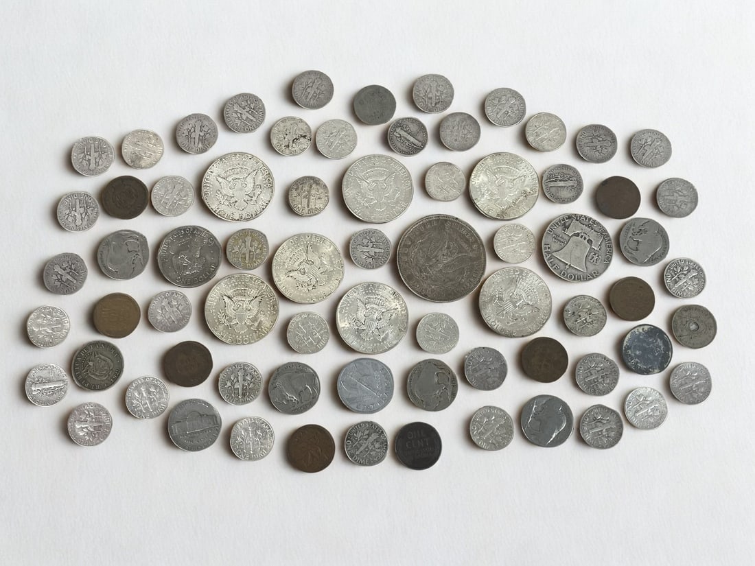 Coin Assortment Including Silver and Susan B. Anthony Filled P - 3