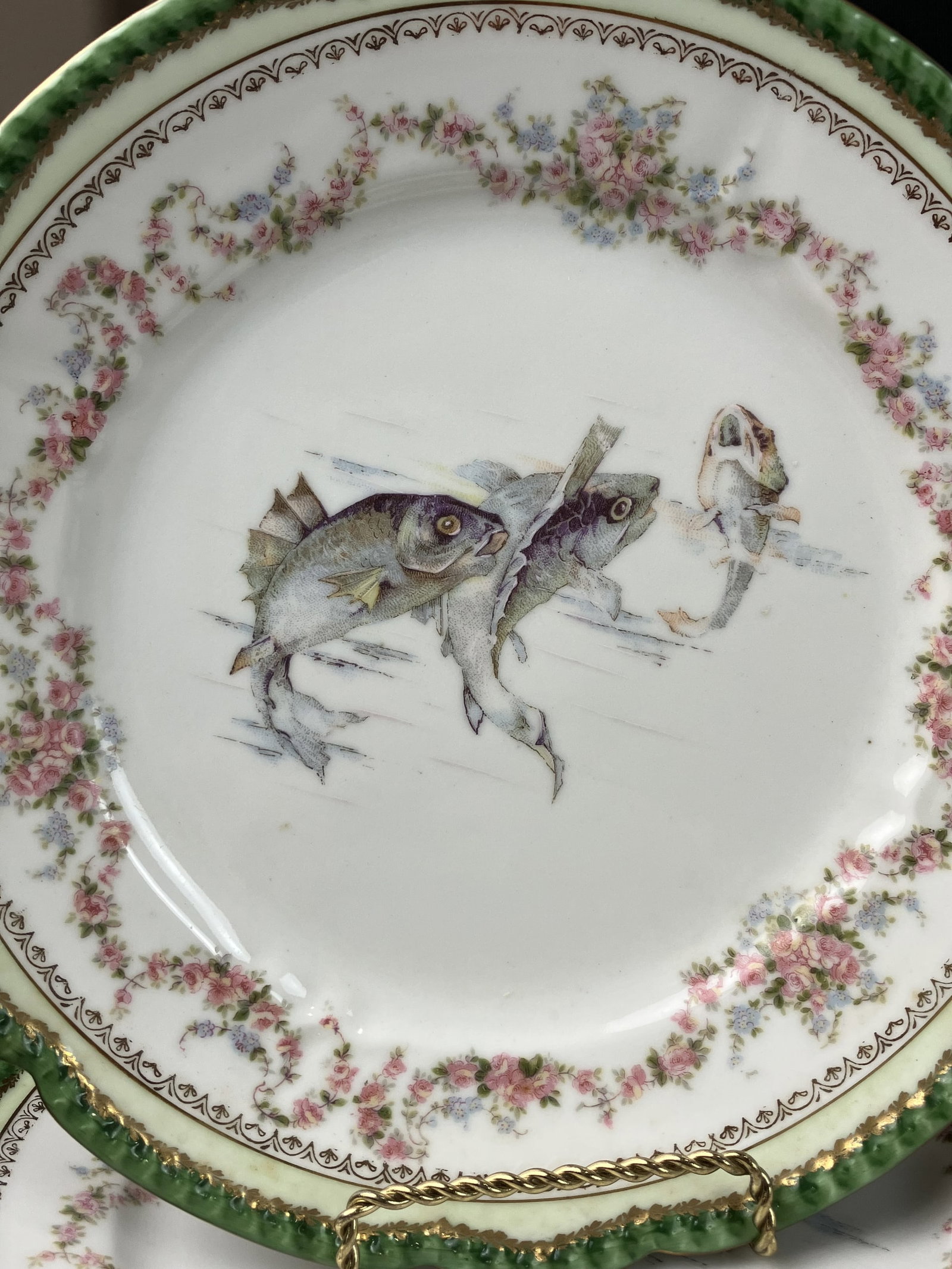 Royal Austria Oscar & Edgar Gutherz Fish Dinnerware - 7