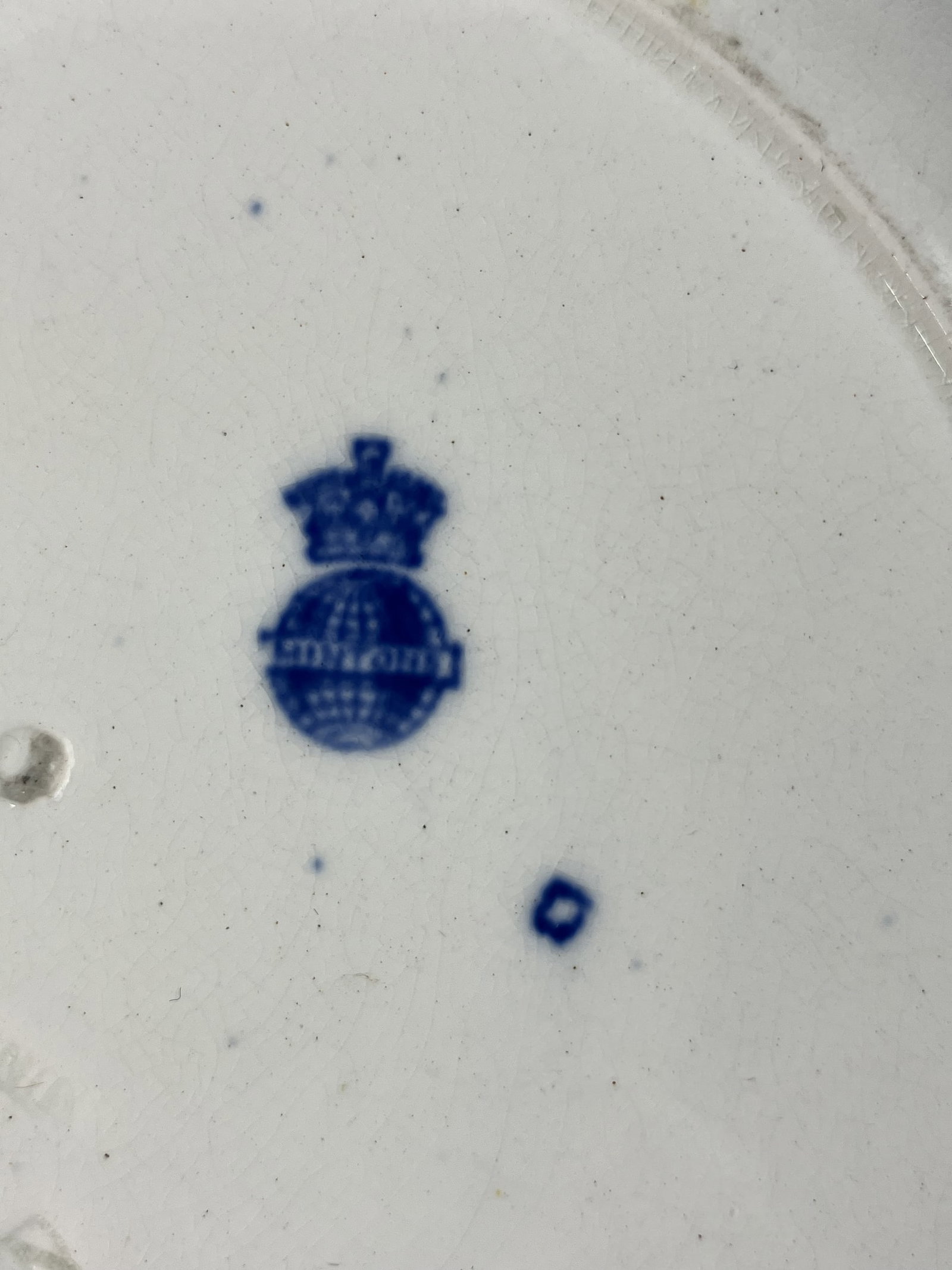 Minton Transferware Cat Soup Plate - 5