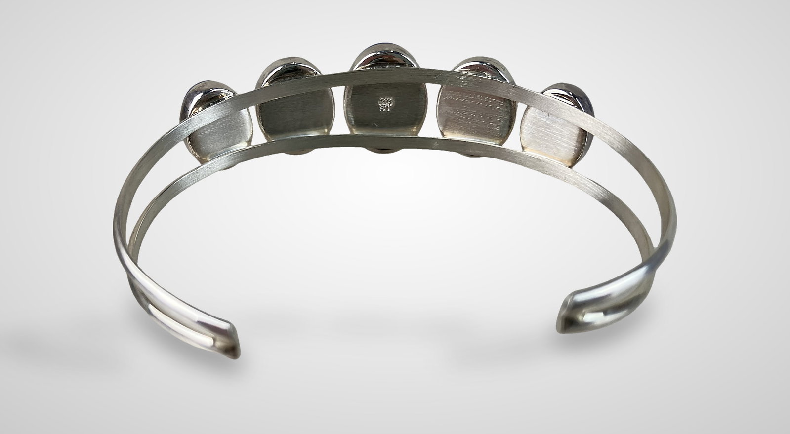 Sterling Silver and Lapis Lazuli Cuff Bracelet - 4