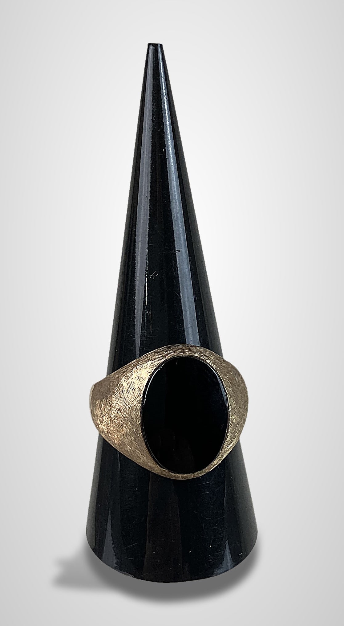10KT Gold Black Onyx Ring - 4