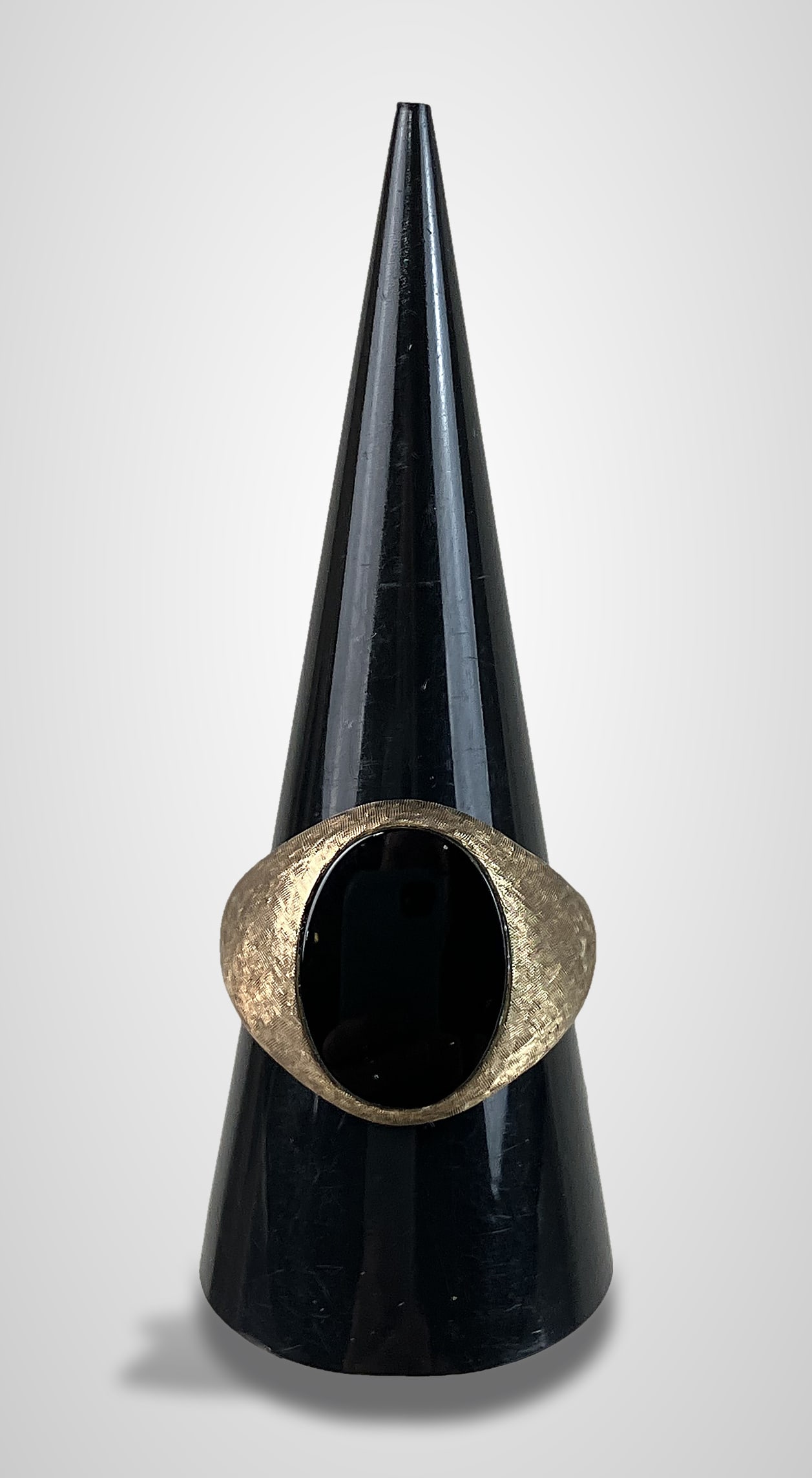 10KT Gold Black Onyx Ring - 6