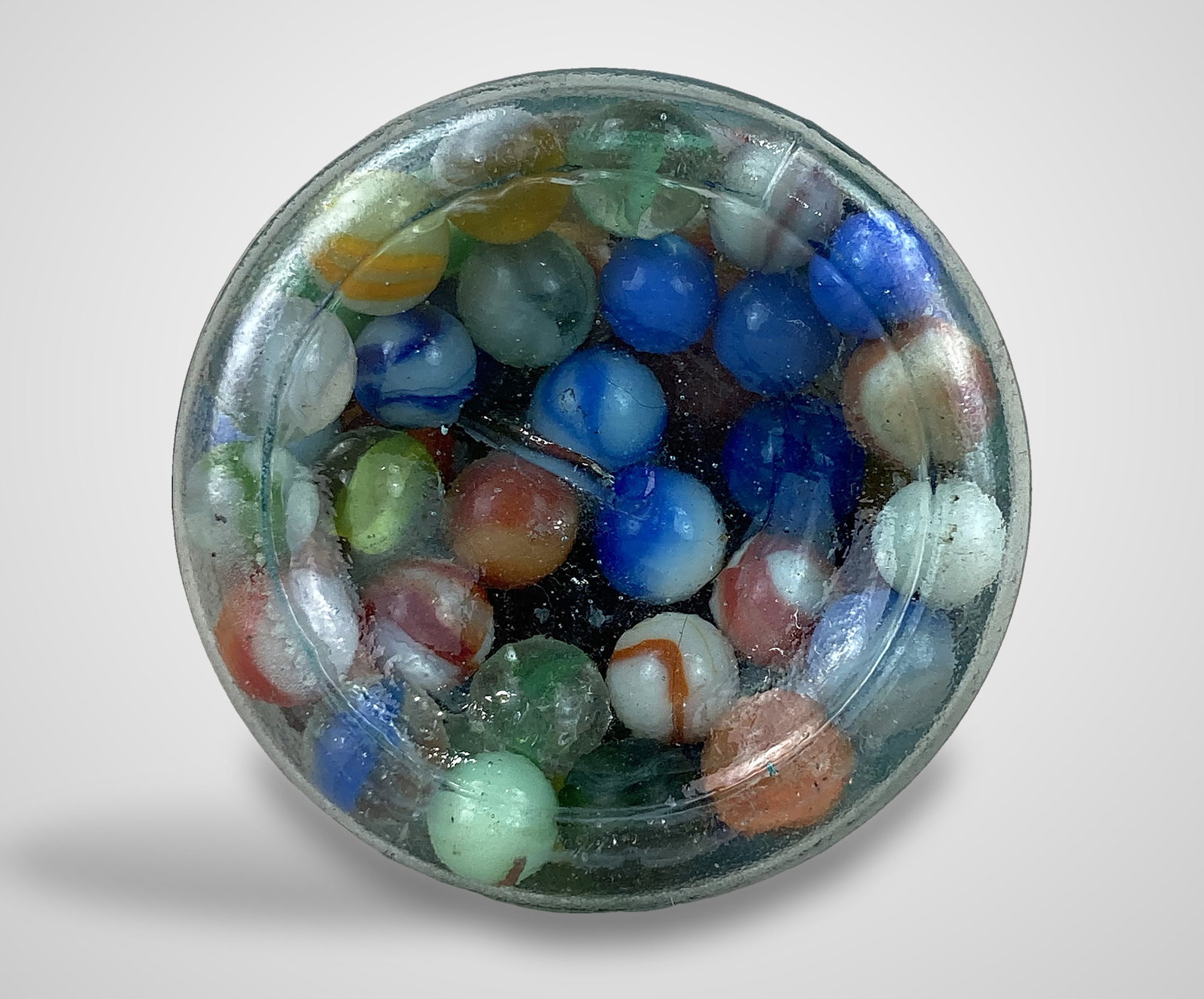 Mason Glass Jar of Marbles - 3