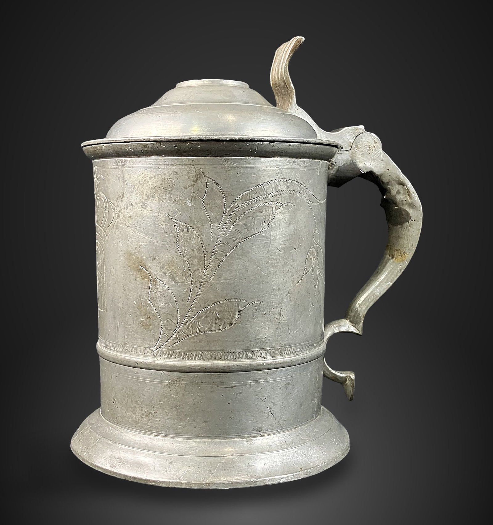 Early Pewter Stein - 2