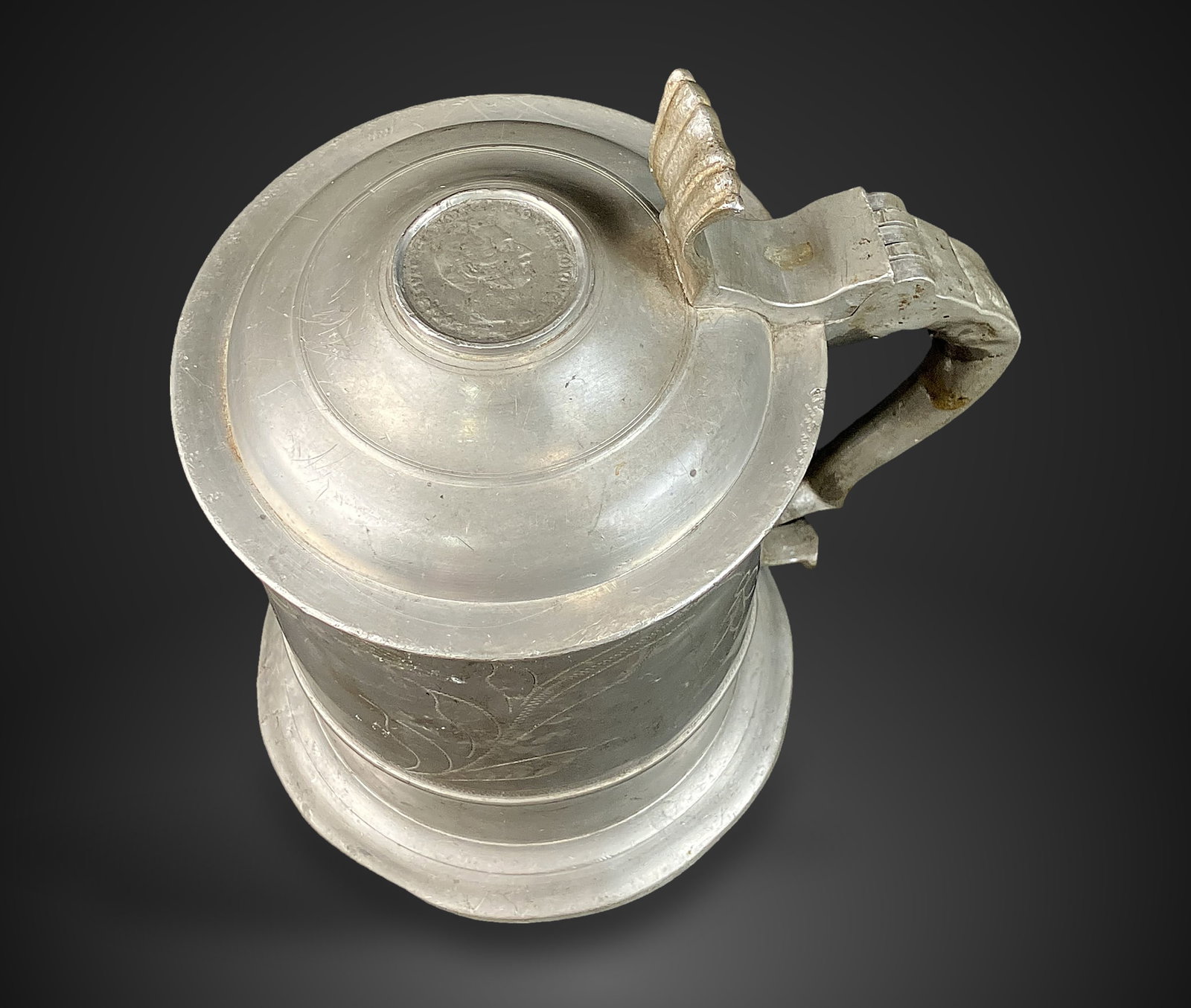 Early Pewter Stein - 3