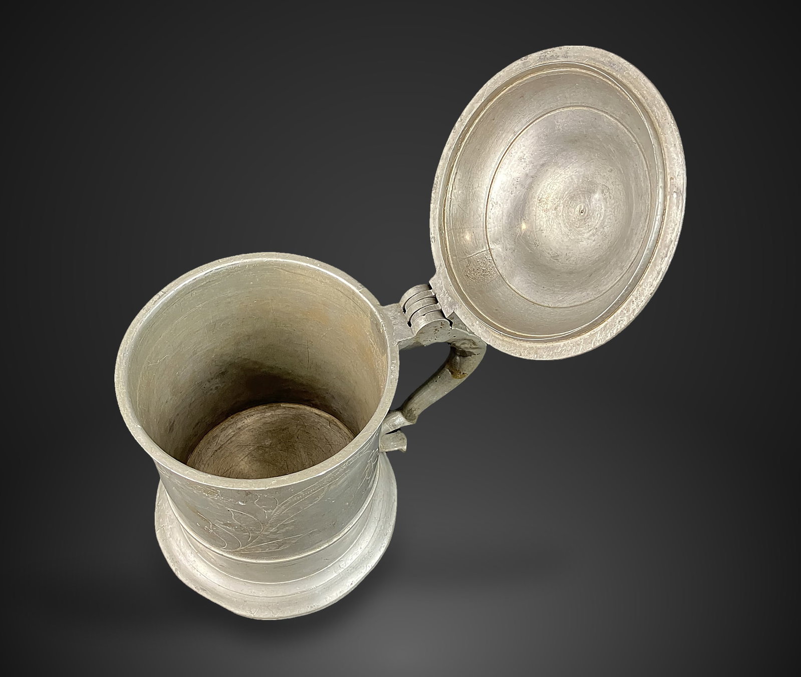 Early Pewter Stein - 5