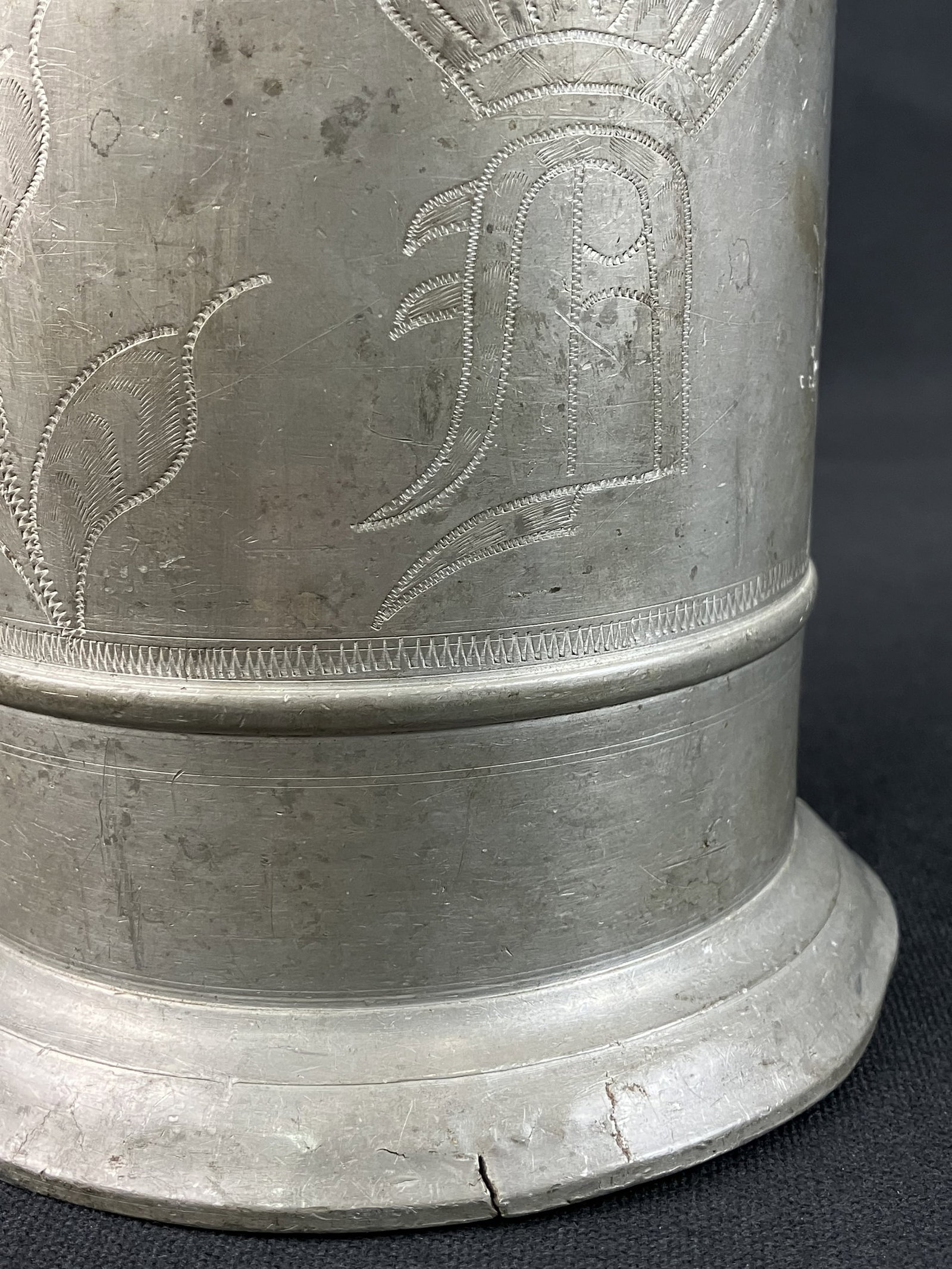 Early Pewter Stein - 7