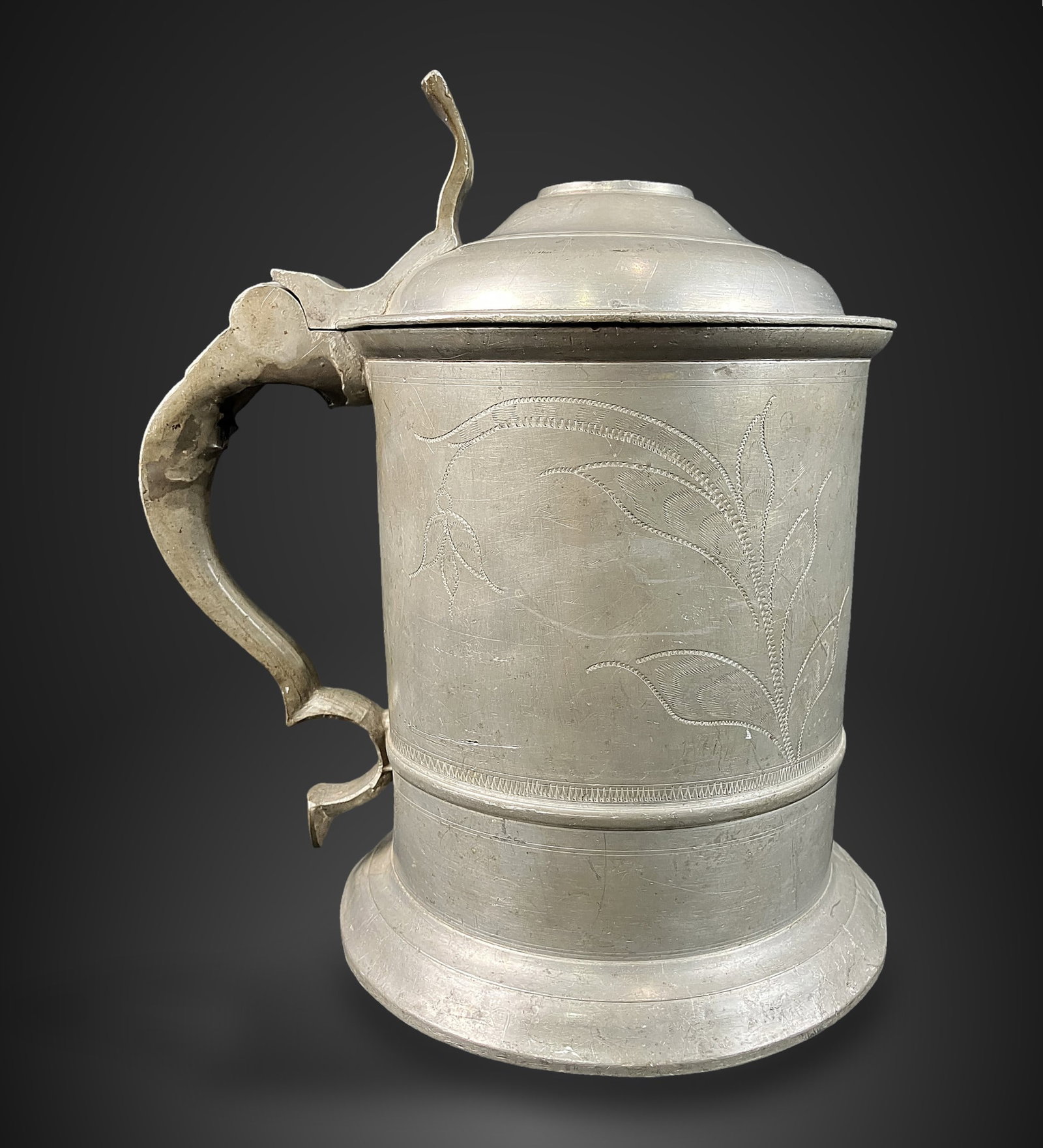 Early Pewter Stein - 8