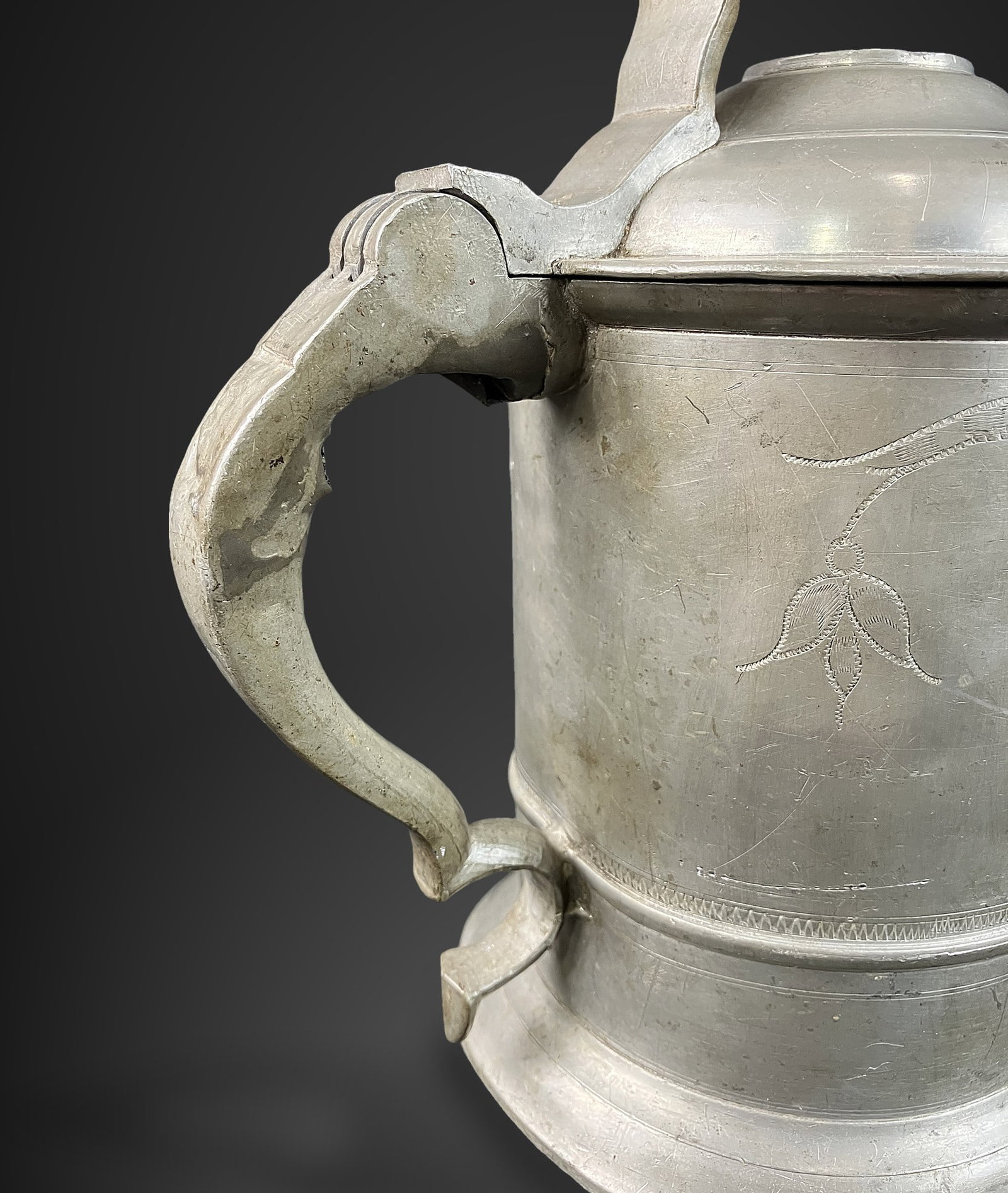 Early Pewter Stein - 9