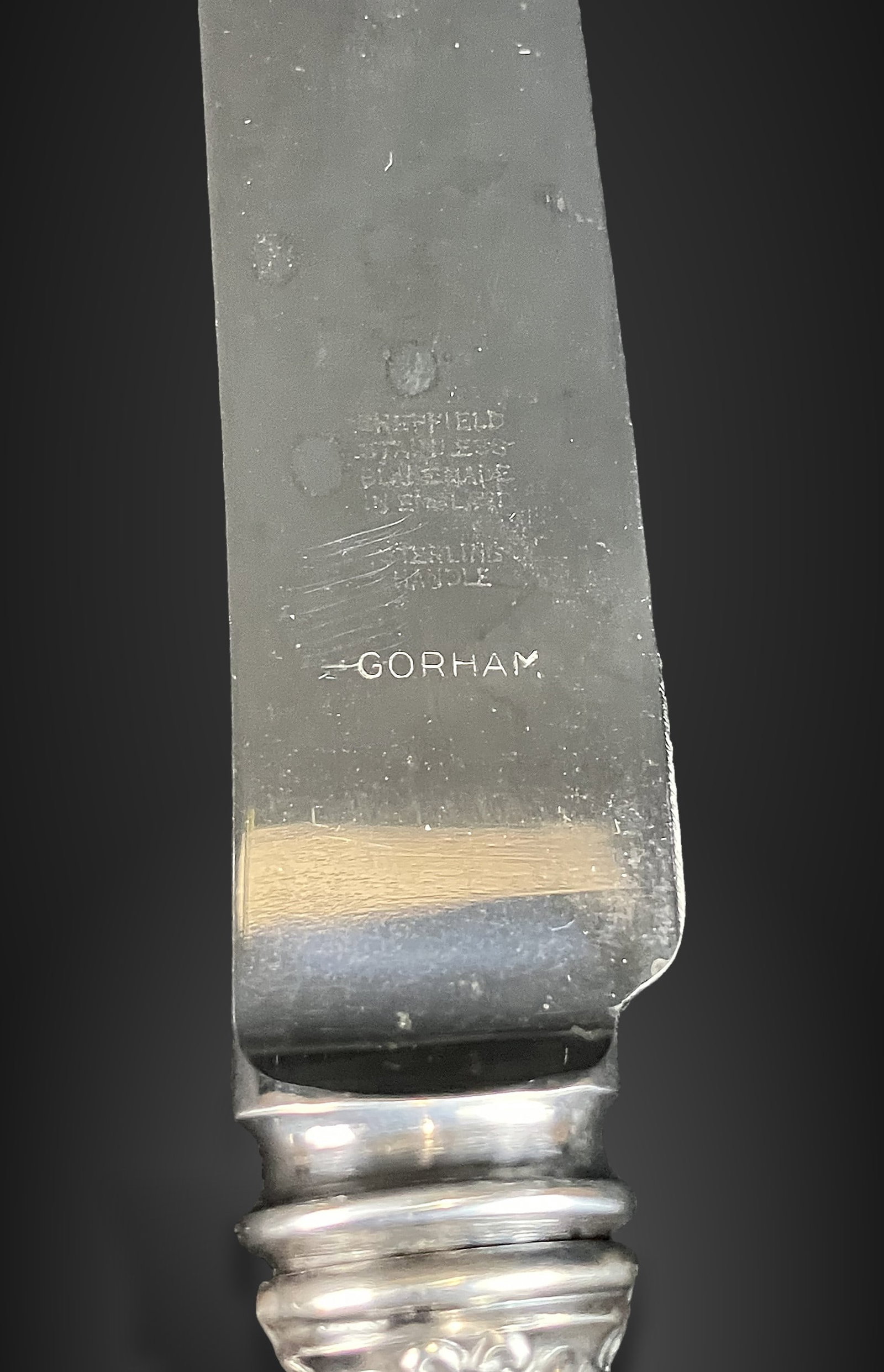 Sterling Silver Handled Gorham Cake Knife - 4