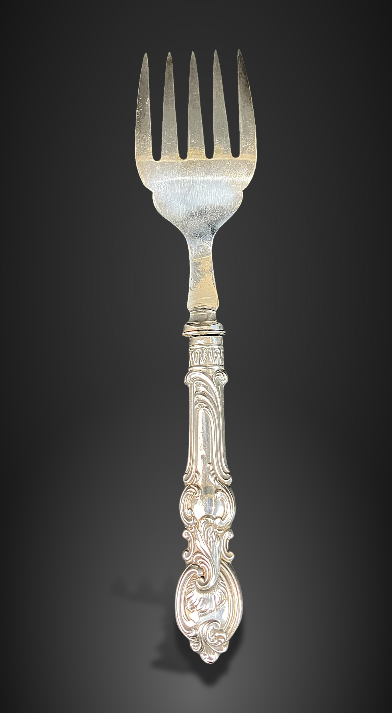 Sterling Silver Handled Serving Fork - 4