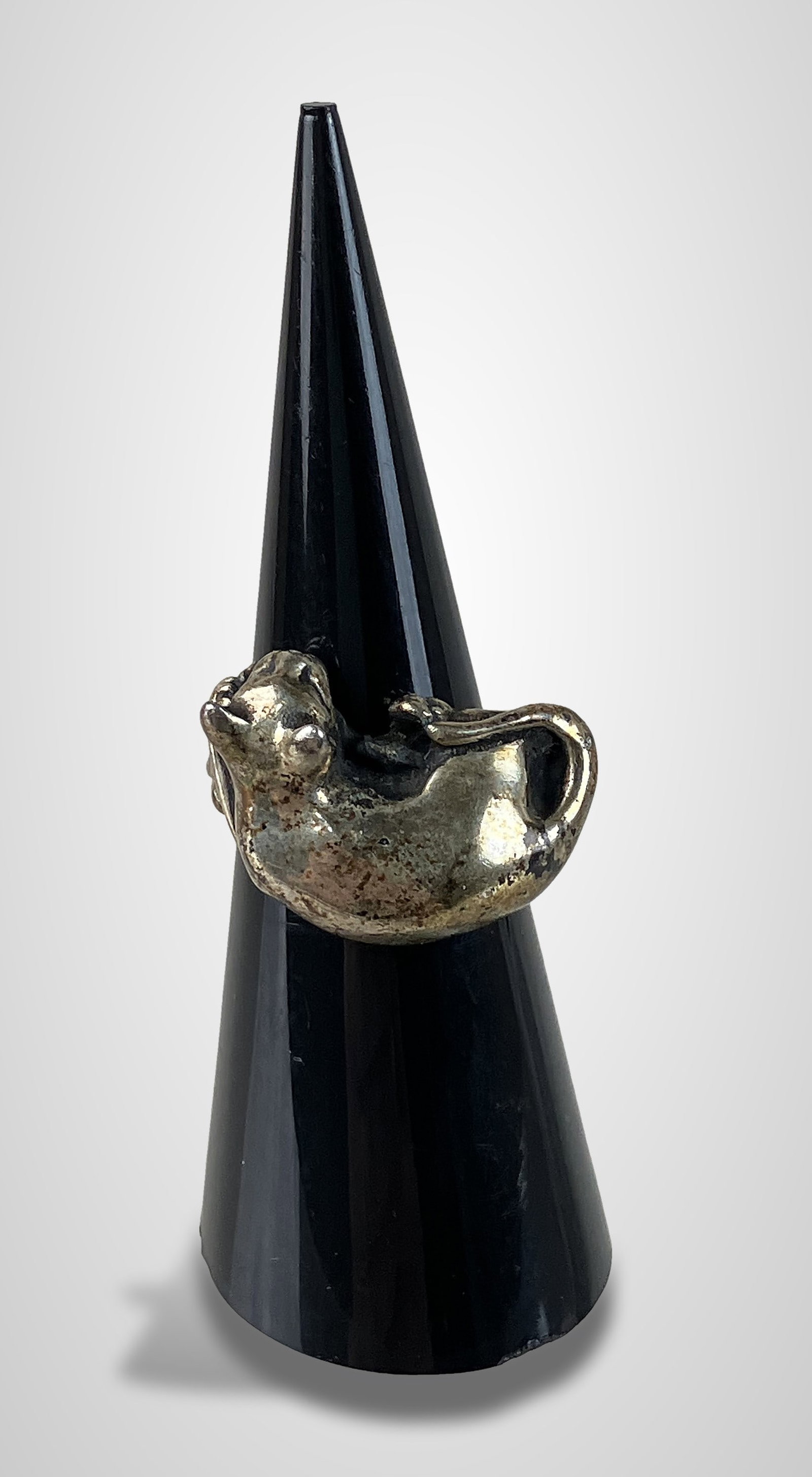 Sterling Silver Cat Ring - 2