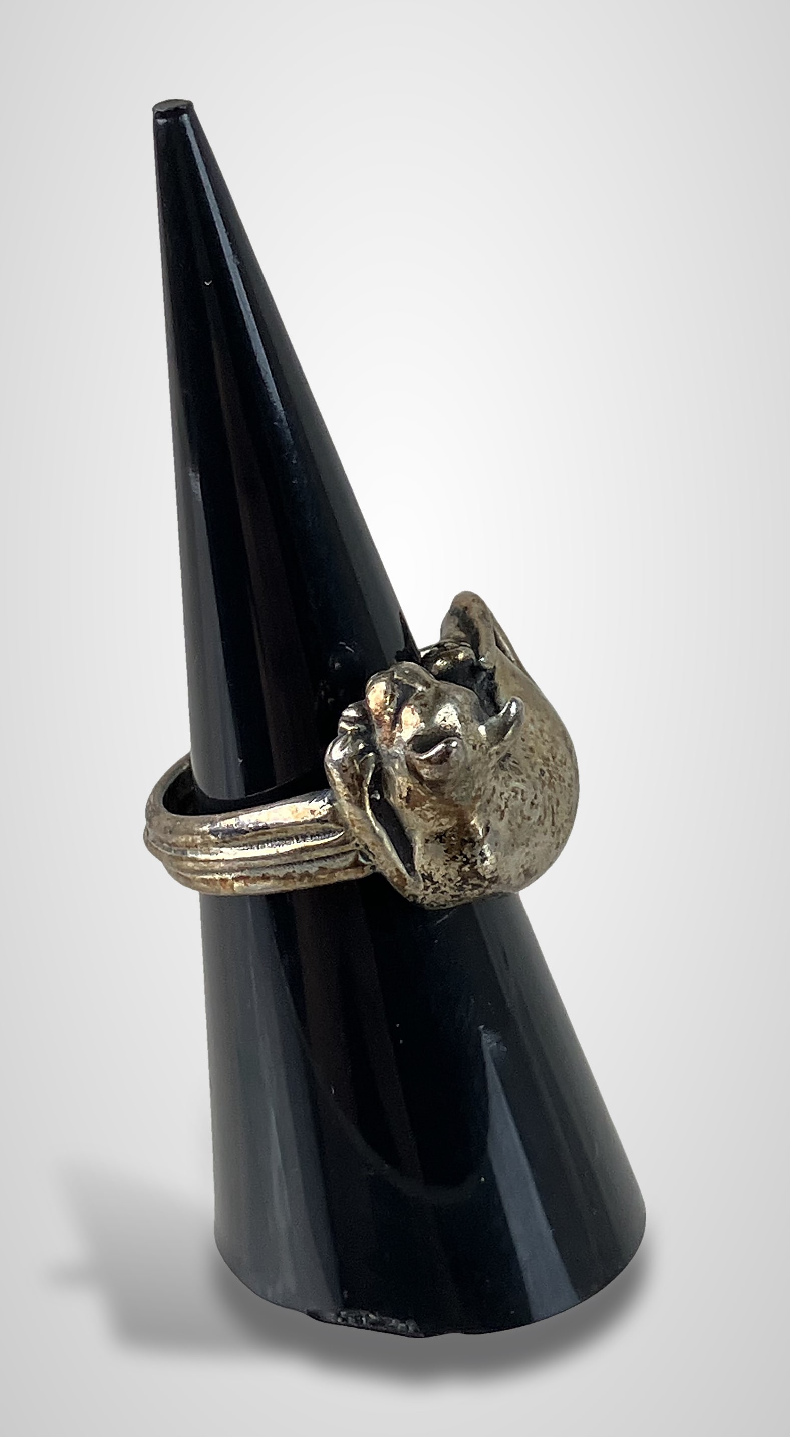 Sterling Silver Cat Ring - 3