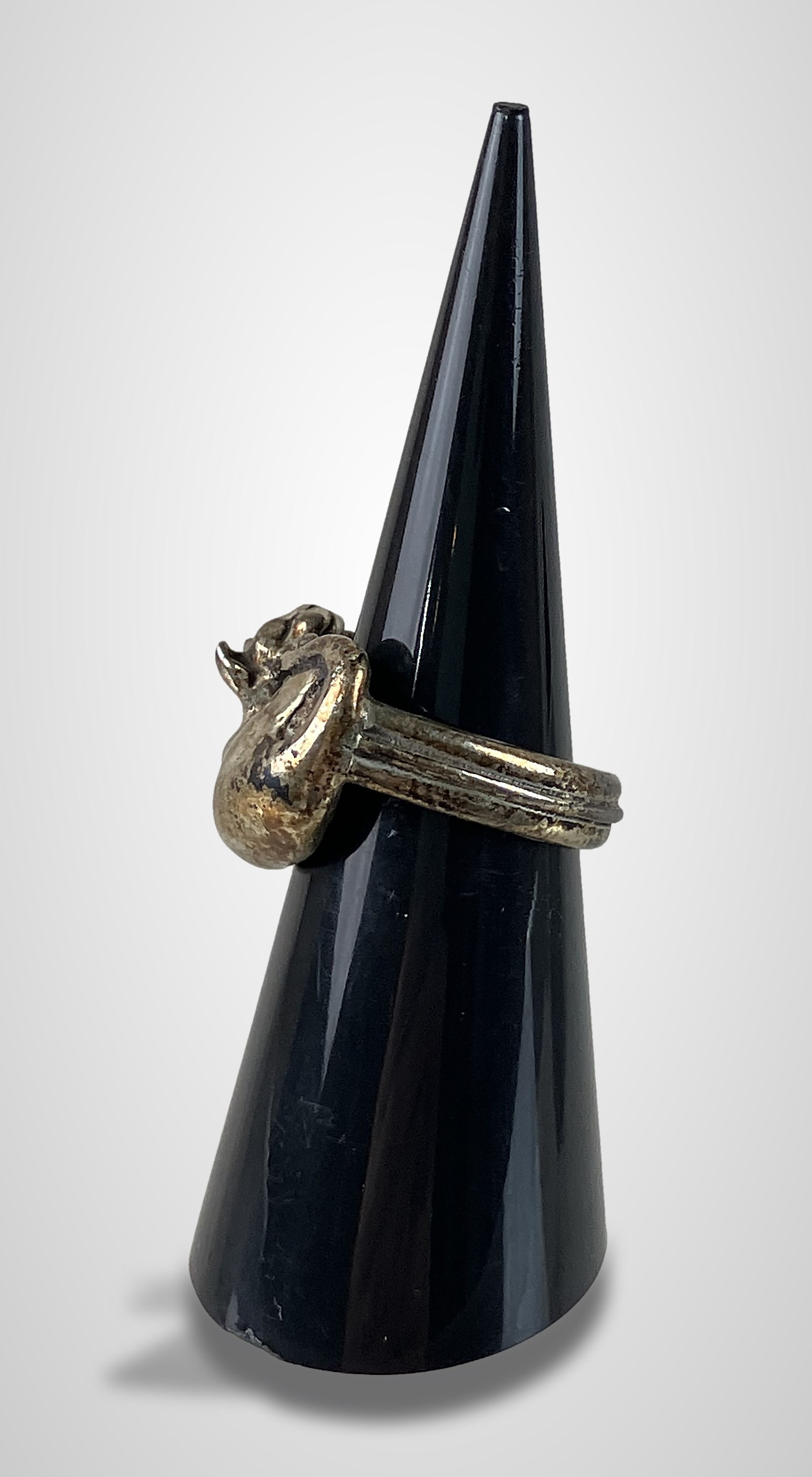 Sterling Silver Cat Ring - 4