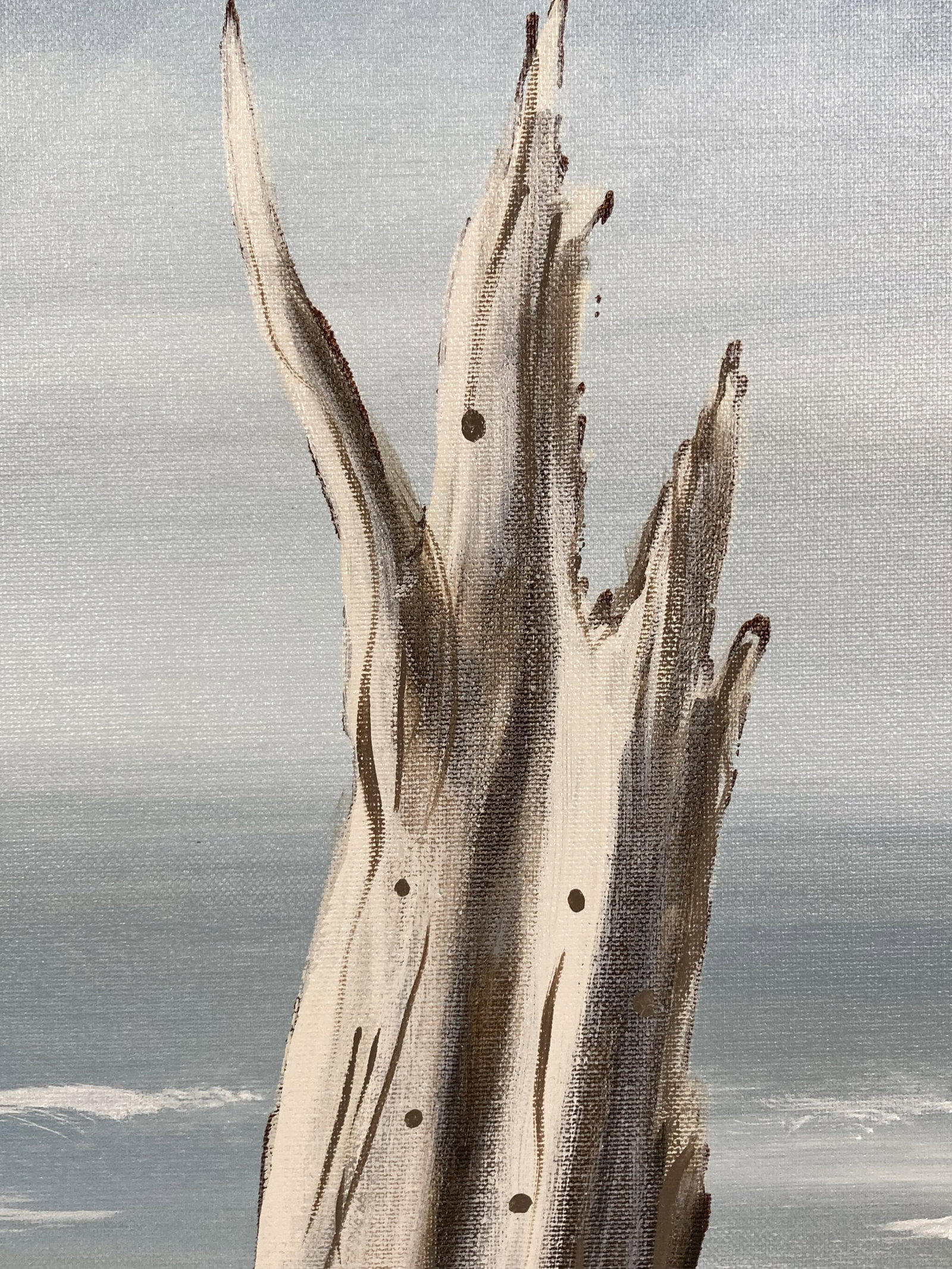 Gene Arnett, Mid-Century Coastal Beachscape, Oil Painting - 3