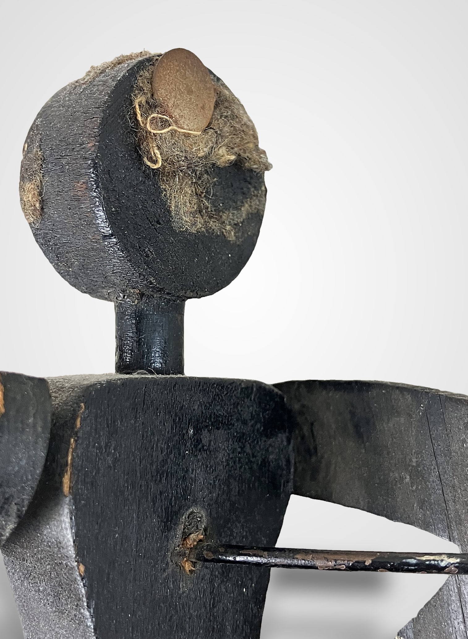 Black Americana Polychromed Wood Puppet - 8