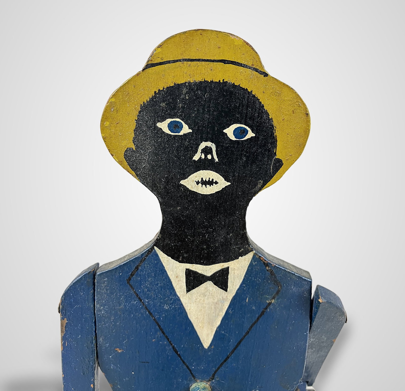 Black Americana Polychromed Wood Puppet - 3