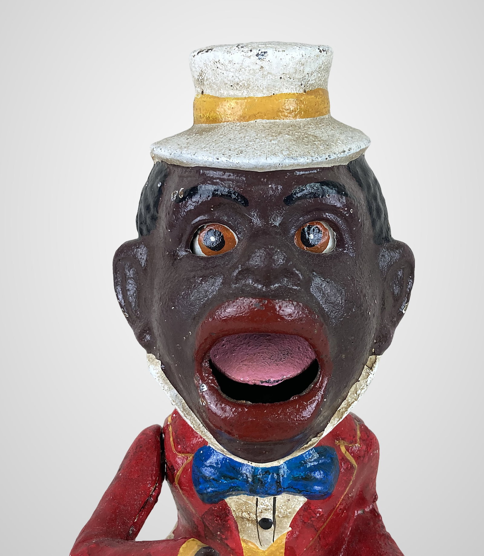 J.E. Stevens Black Americana Mechanical Still Bank - 3