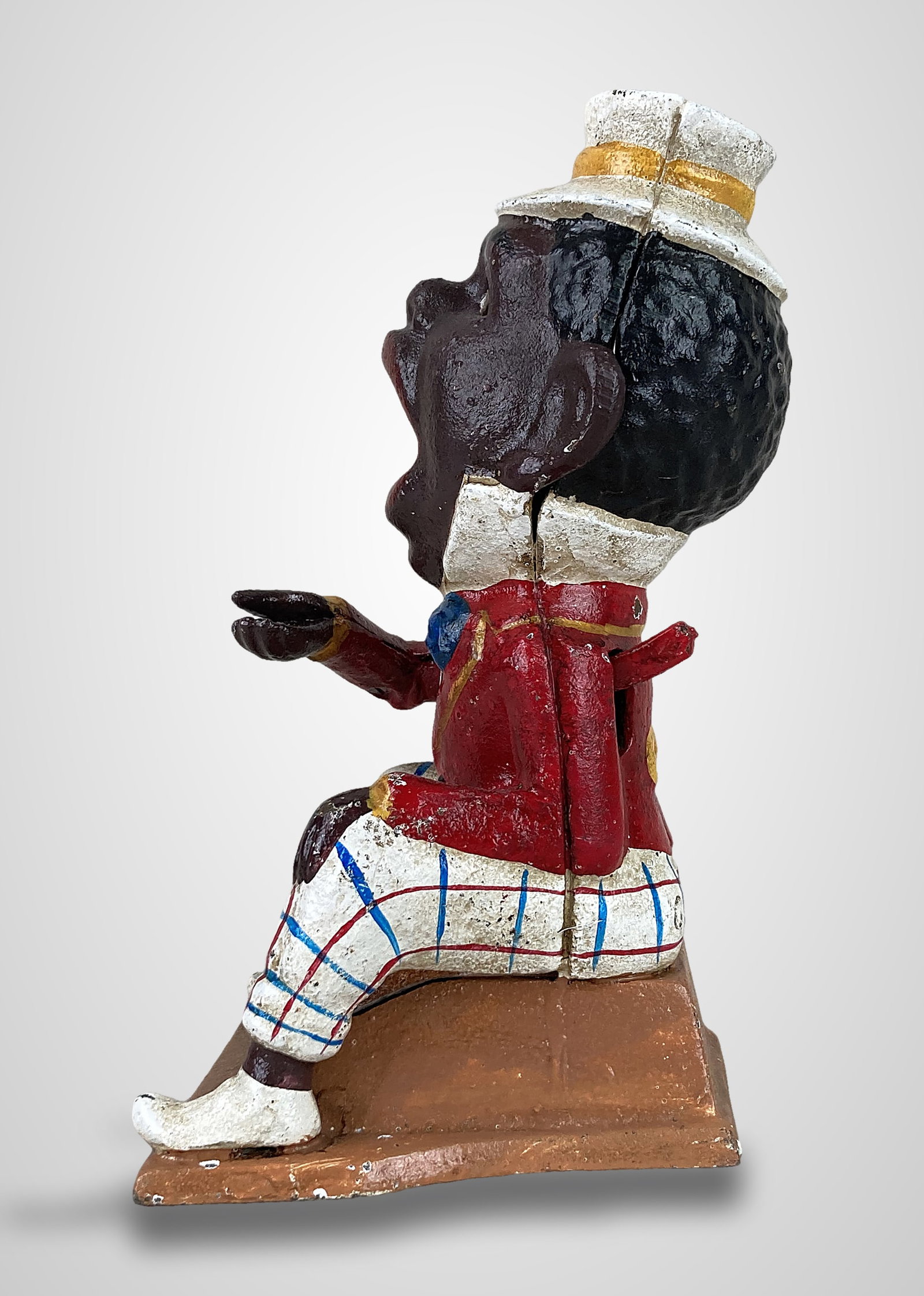 J.E. Stevens Black Americana Mechanical Still Bank - 4