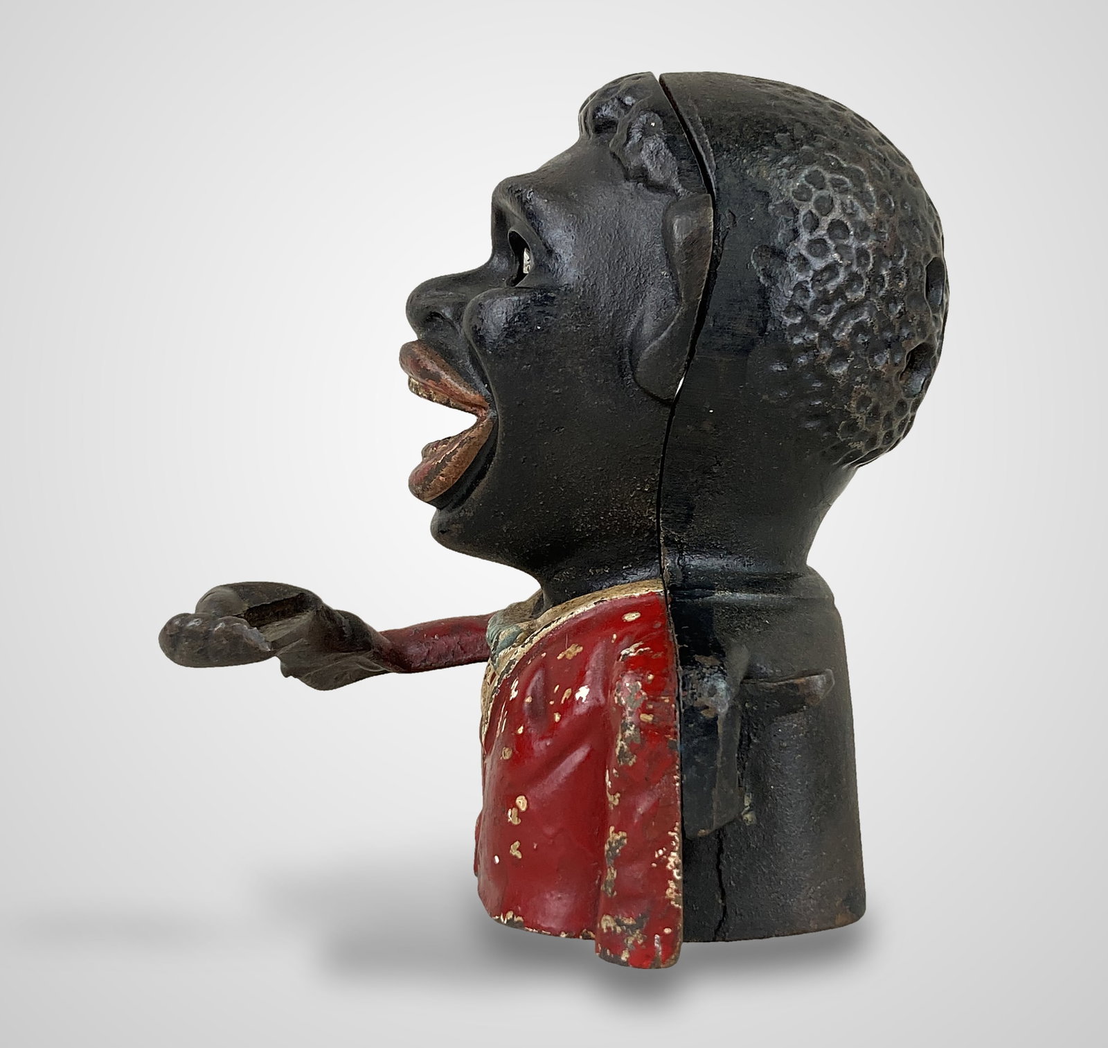 Black Americana Jolly Boy Mechanical Bank - 2