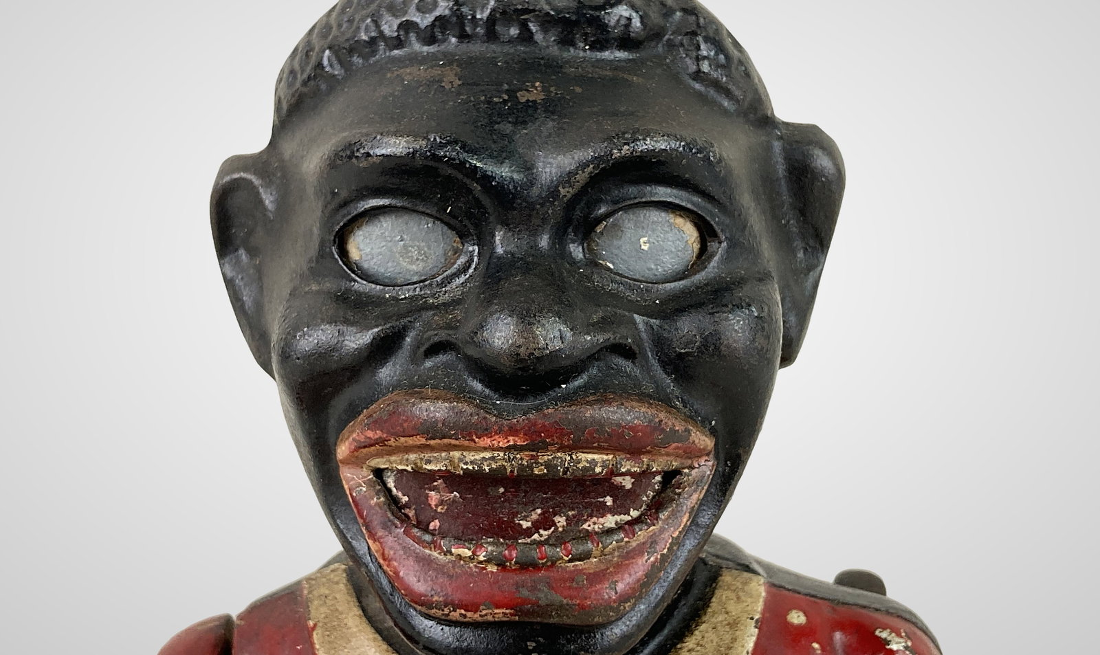 Black Americana Jolly Boy Mechanical Bank - 7