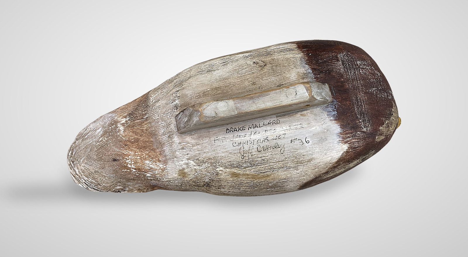 Signed Mallard Duck Decoy - 6