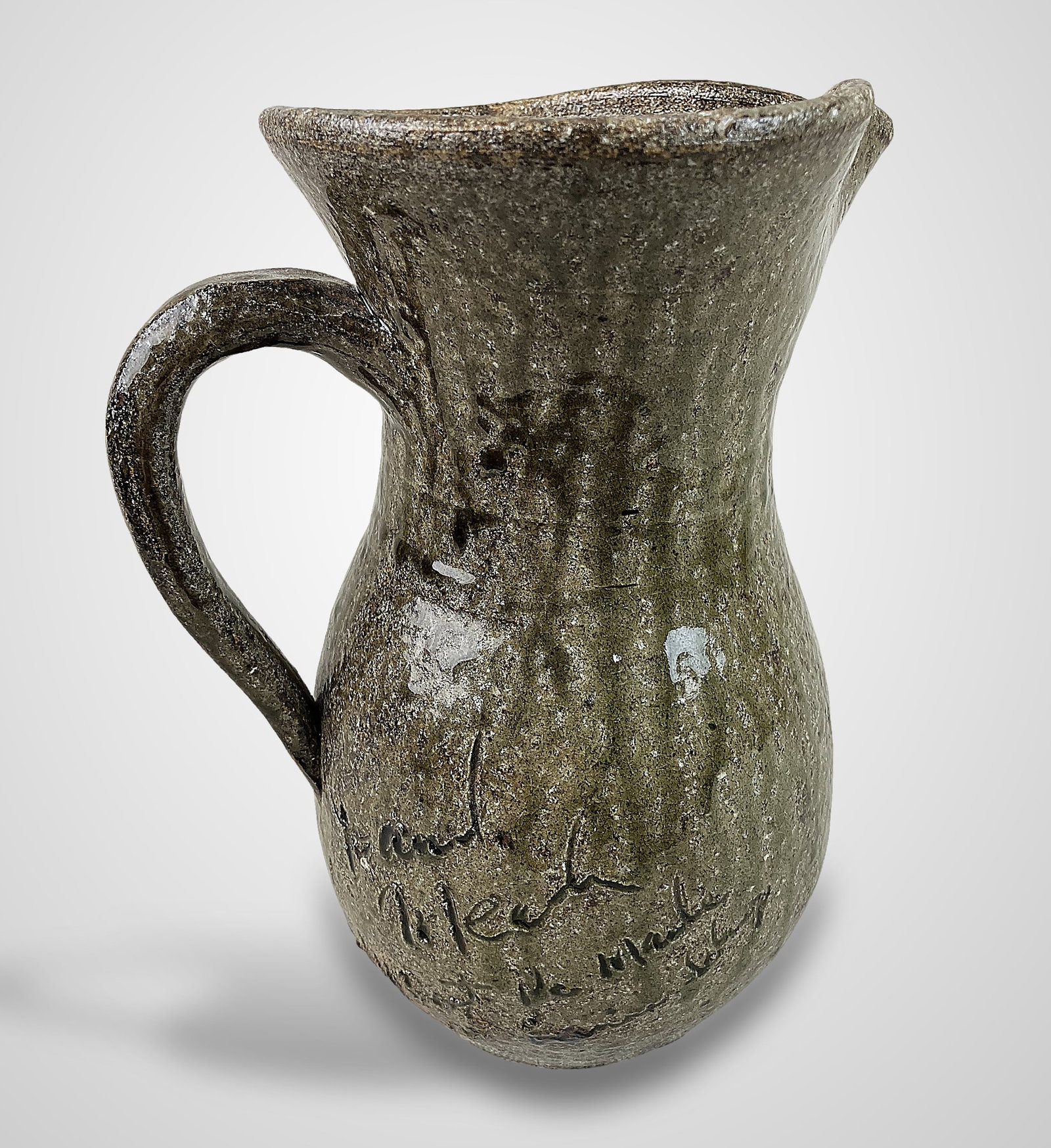 David Meaders Alkaline Glaze Stoneware Pitcher (1 of 10)