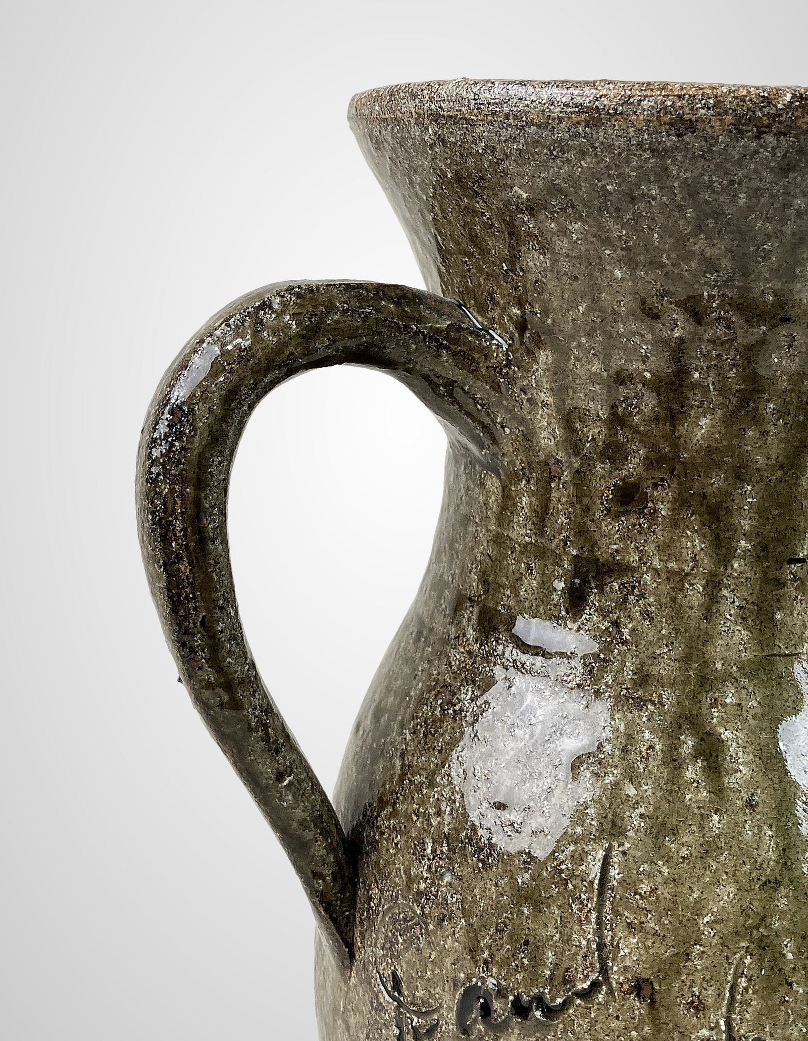 David Meaders Alkaline Glaze Stoneware Pitcher - 4