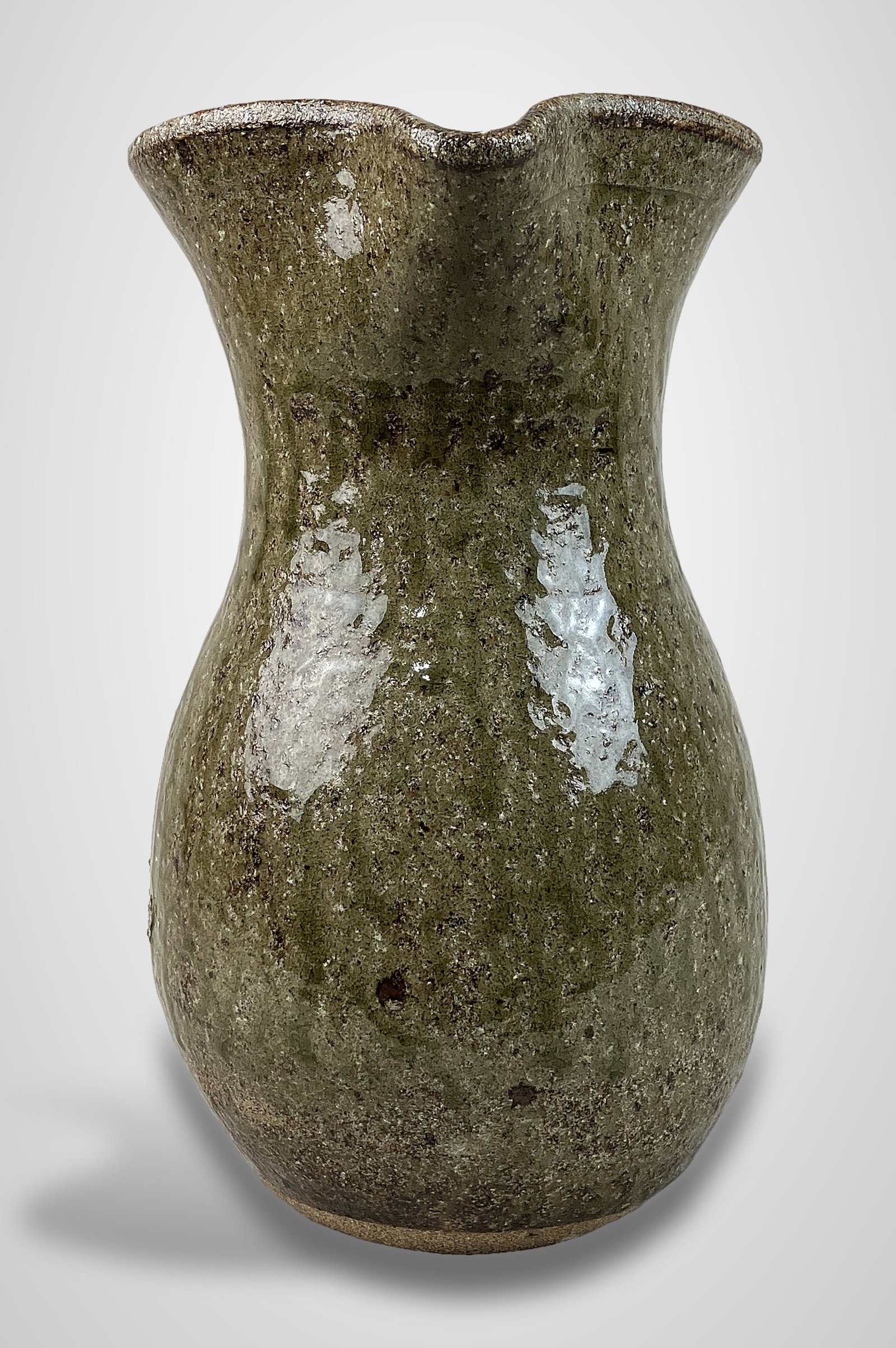 David Meaders Alkaline Glaze Stoneware Pitcher - 6