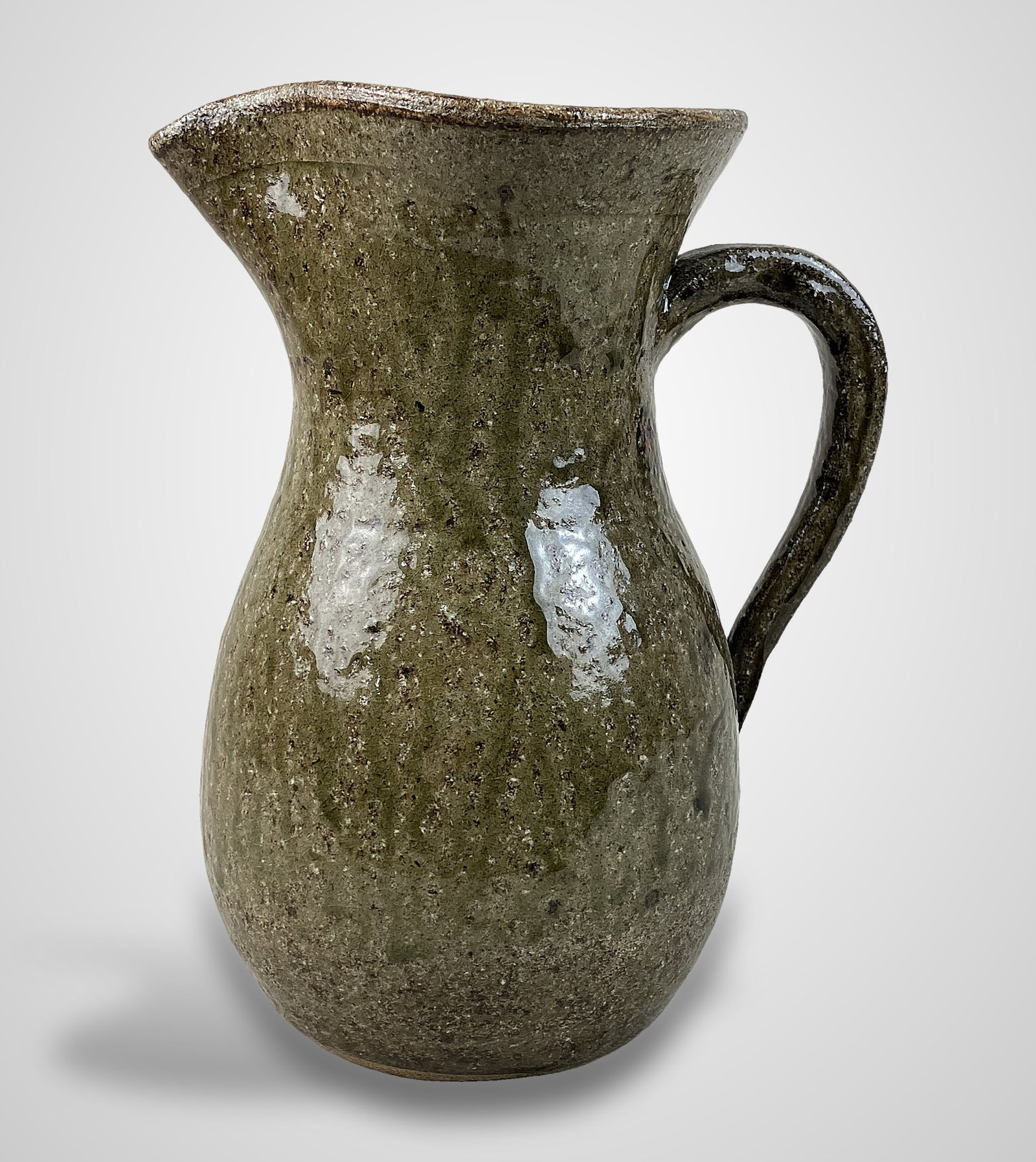 David Meaders Alkaline Glaze Stoneware Pitcher - 7