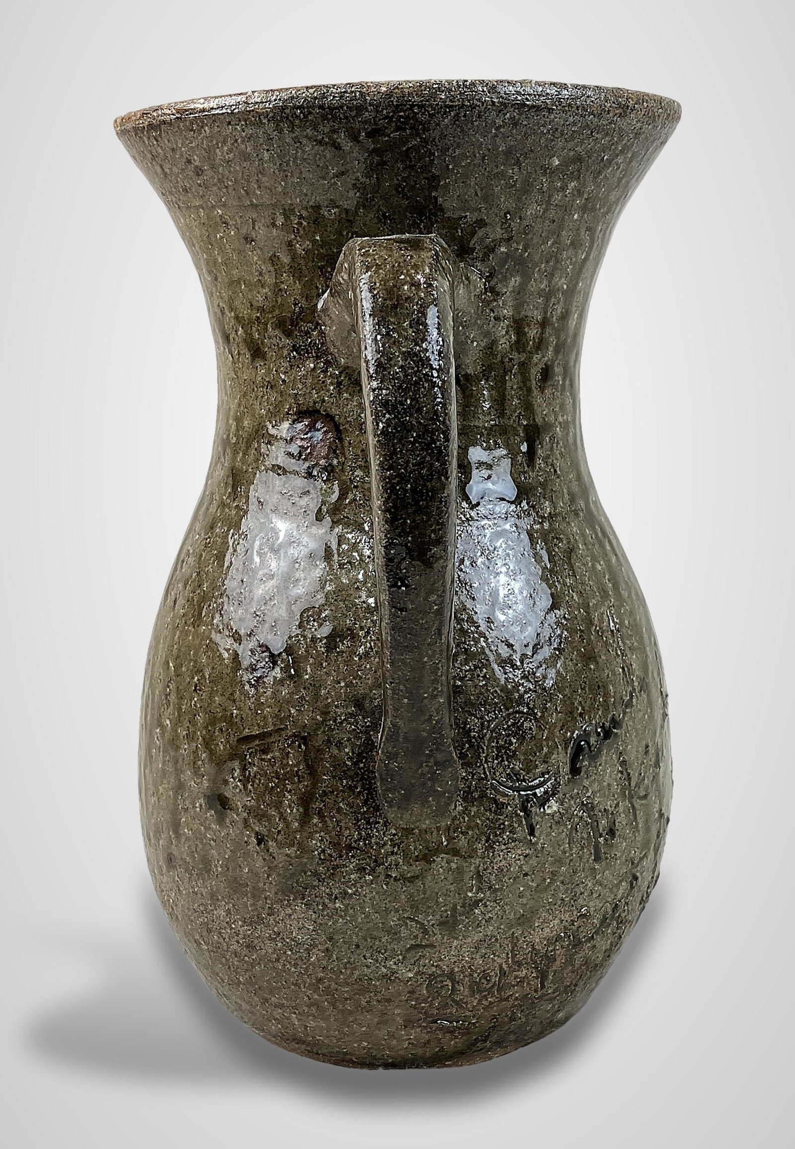 David Meaders Alkaline Glaze Stoneware Pitcher - 8