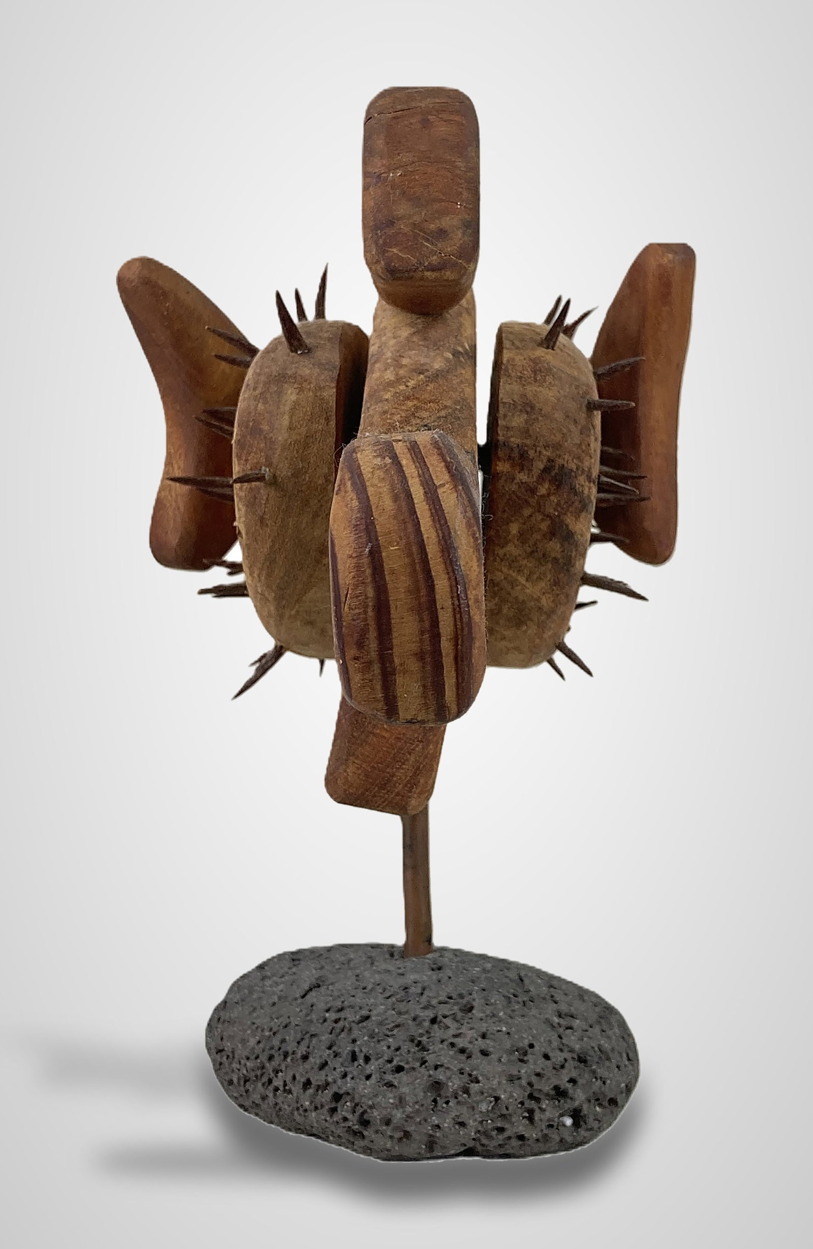 Folk Art Pufferfish Sculpture - 6
