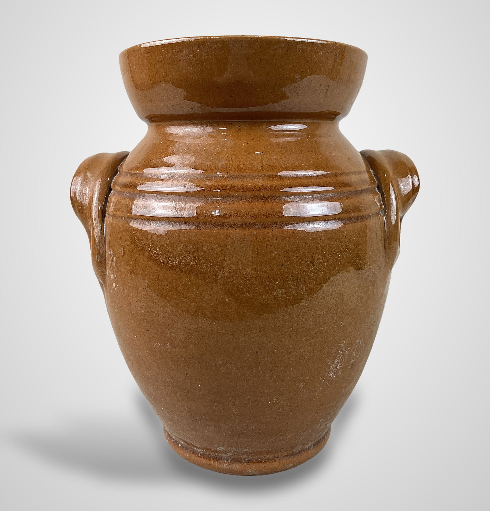 Glazed Studio Pottery Bean Pot - 7