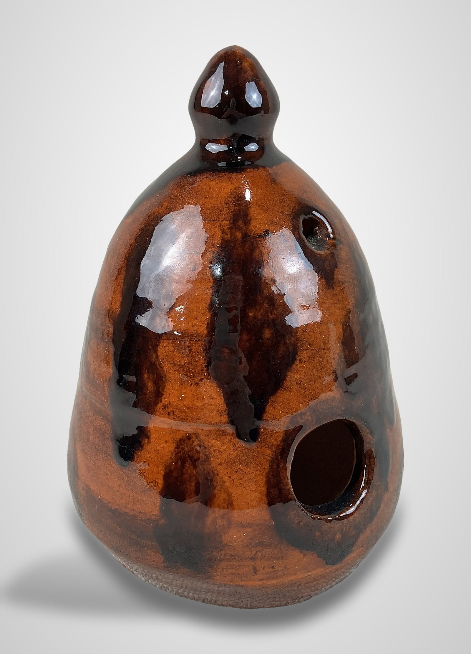North Carolina Seagrove Pottery Birdhouse - 2