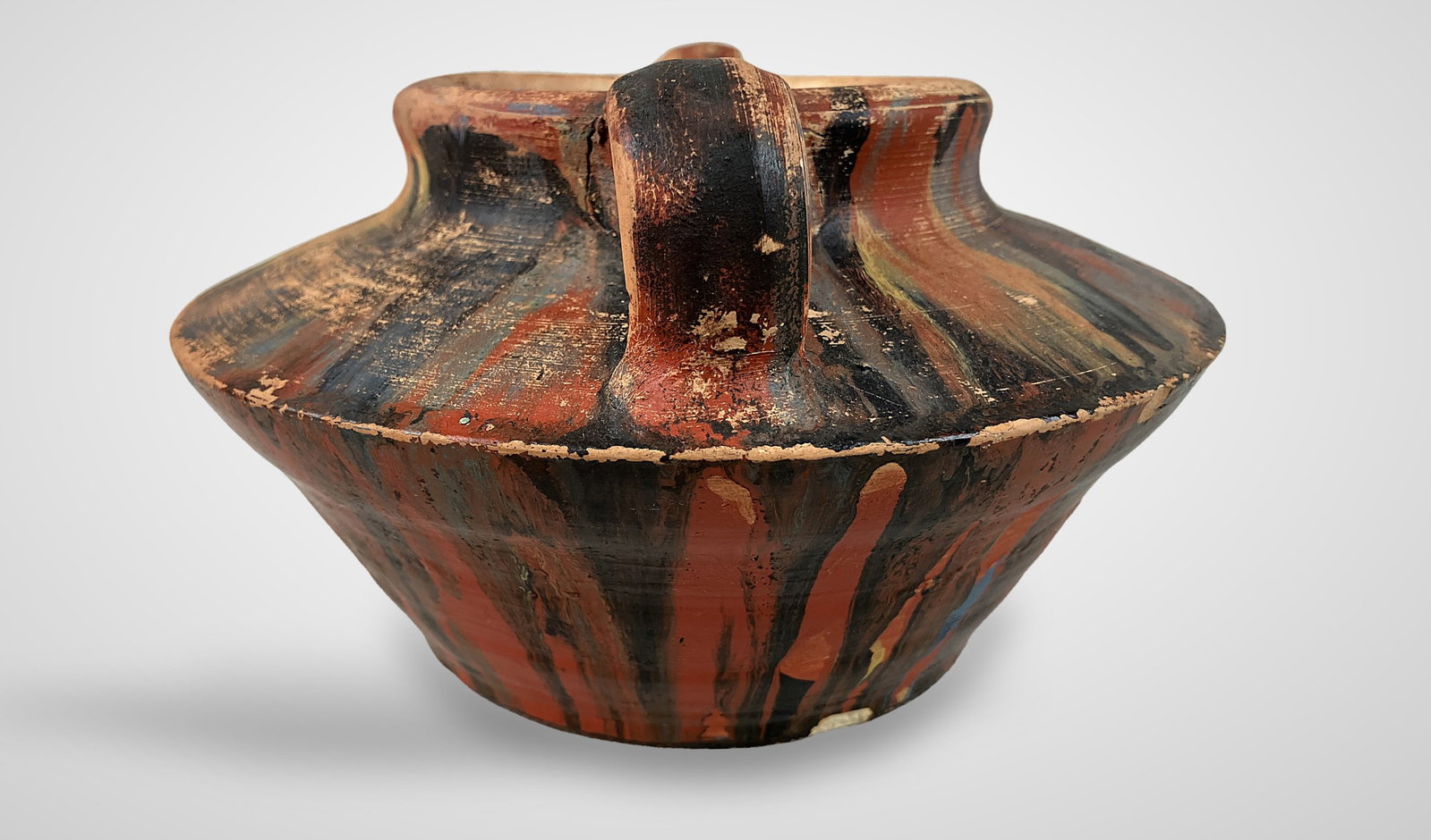 Earthenware Drip Glaze Vase - 5