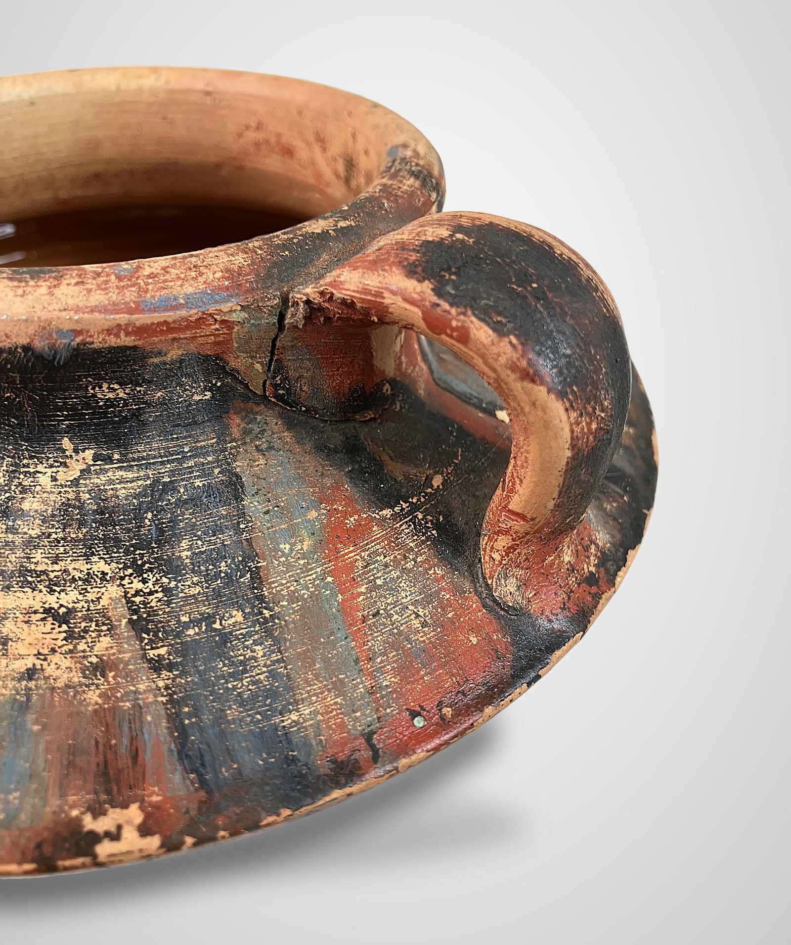 Earthenware Drip Glaze Vase - 6