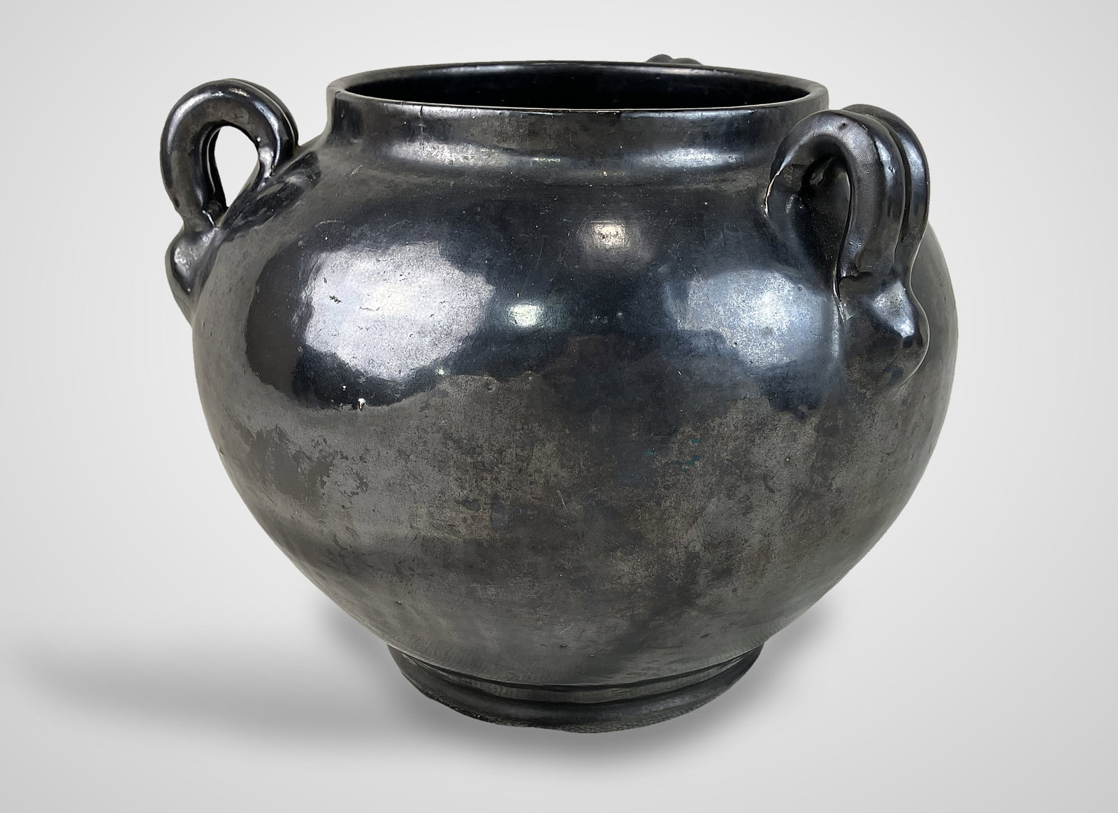 A.R. Cole Pottery Mirror Black Jar - 5