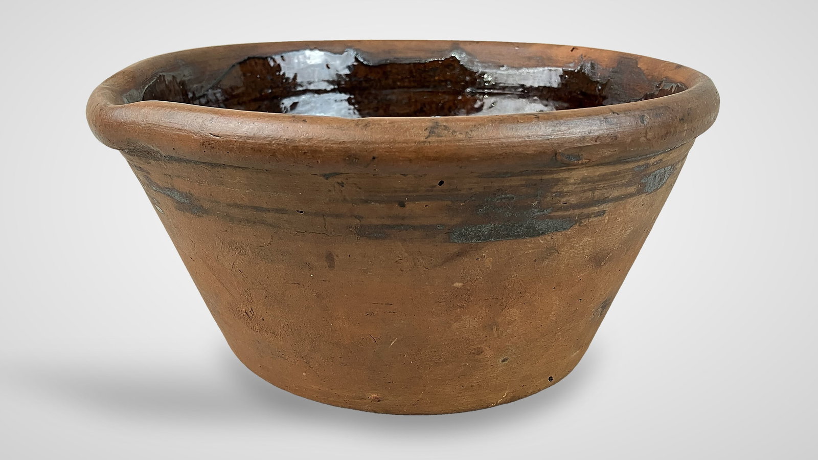Redware Milk Bowl - 2