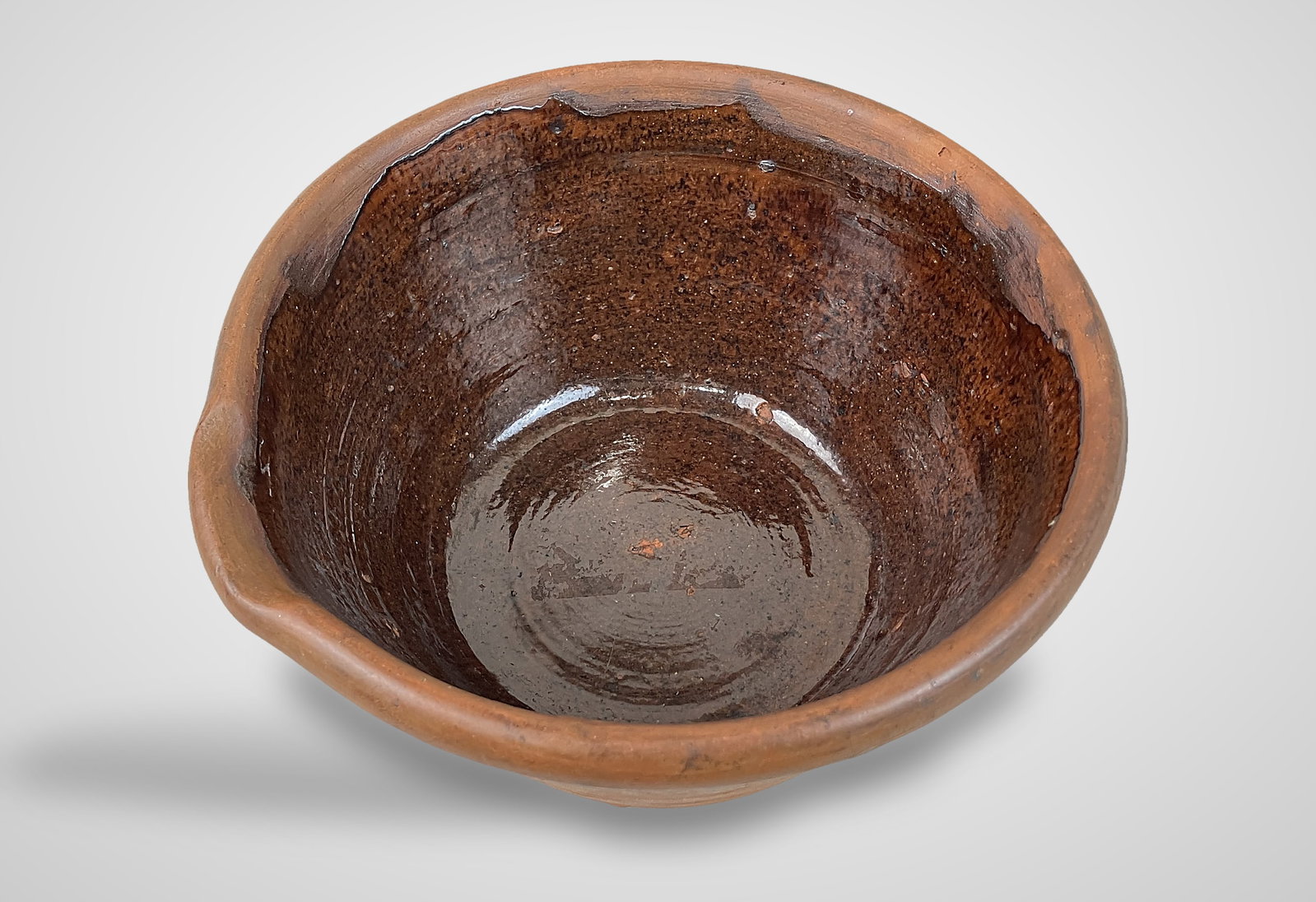 Redware Milk Bowl - 3