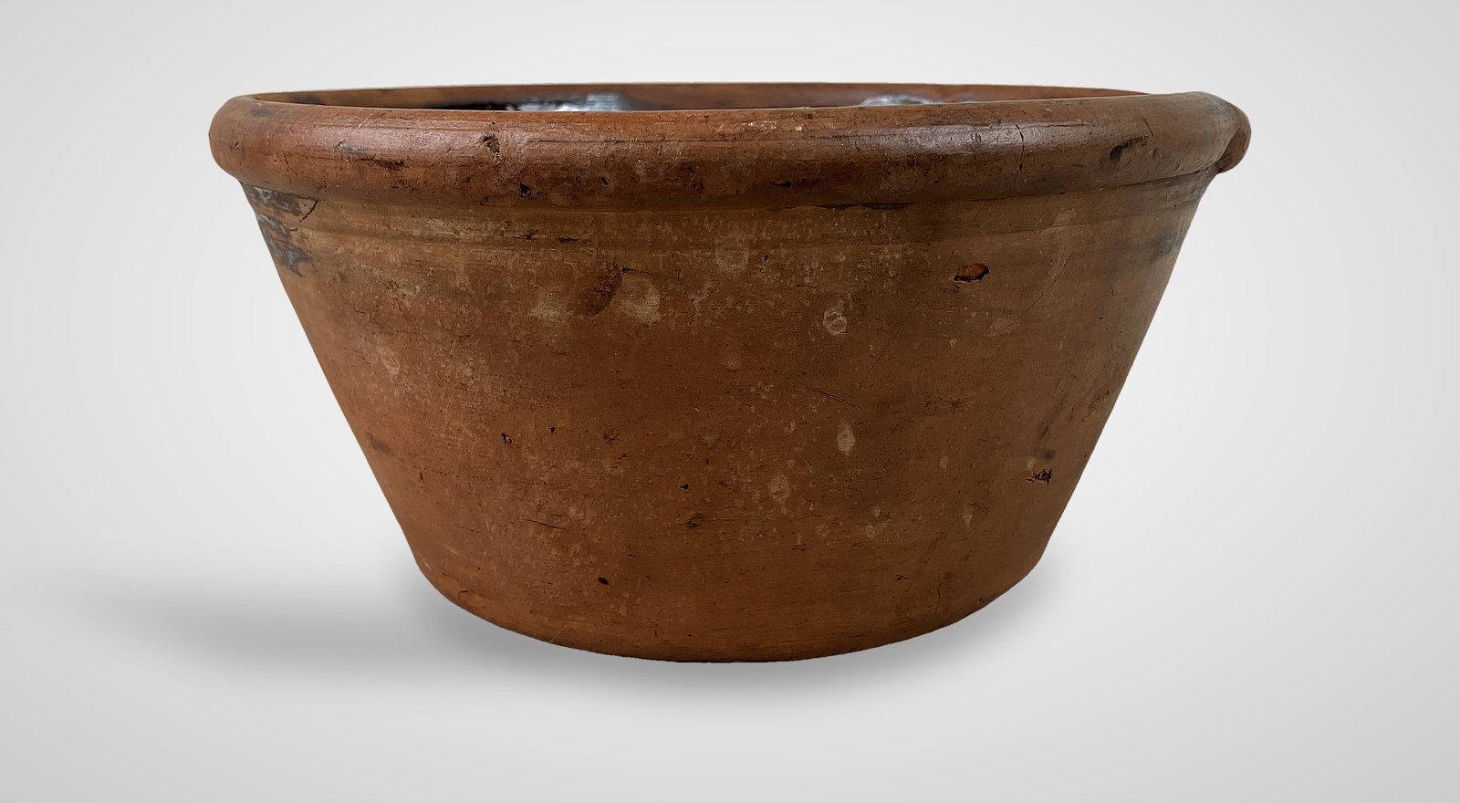Redware Milk Bowl - 5