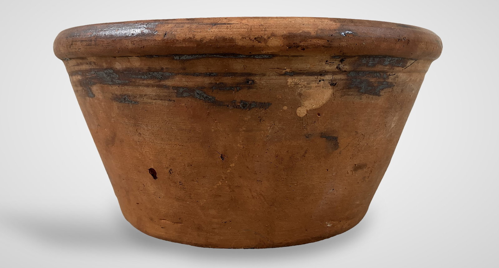 Redware Milk Bowl - 6