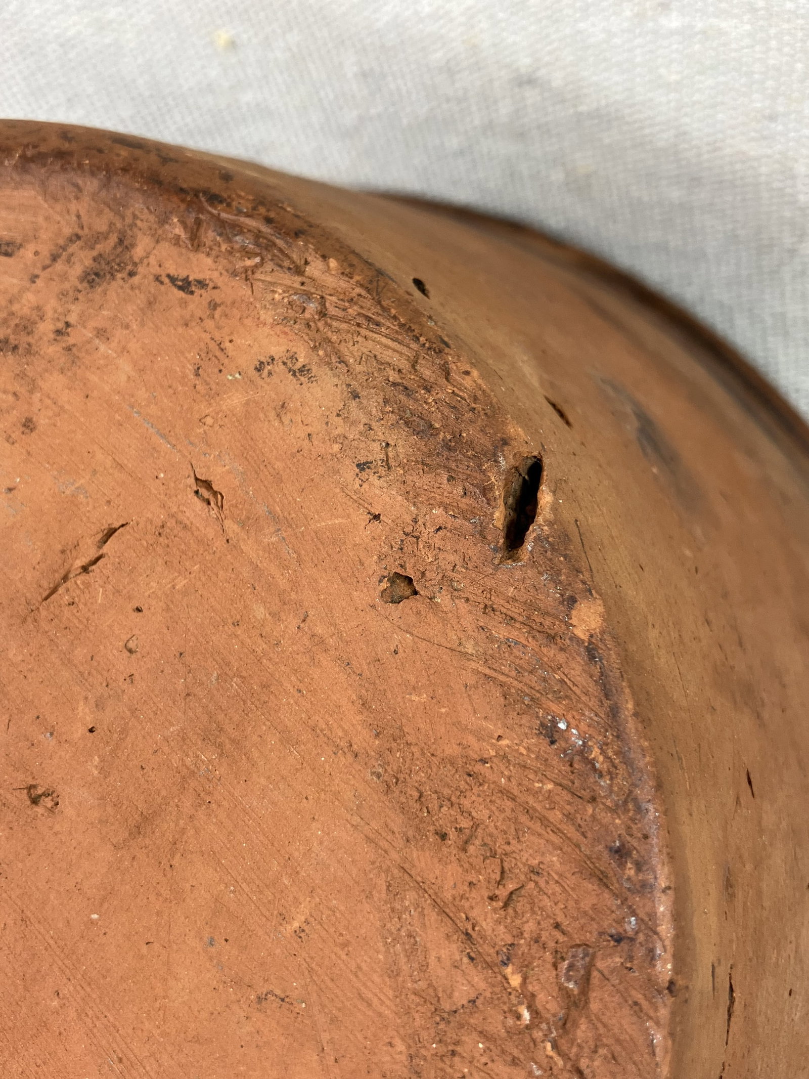 Redware Milk Bowl - 9
