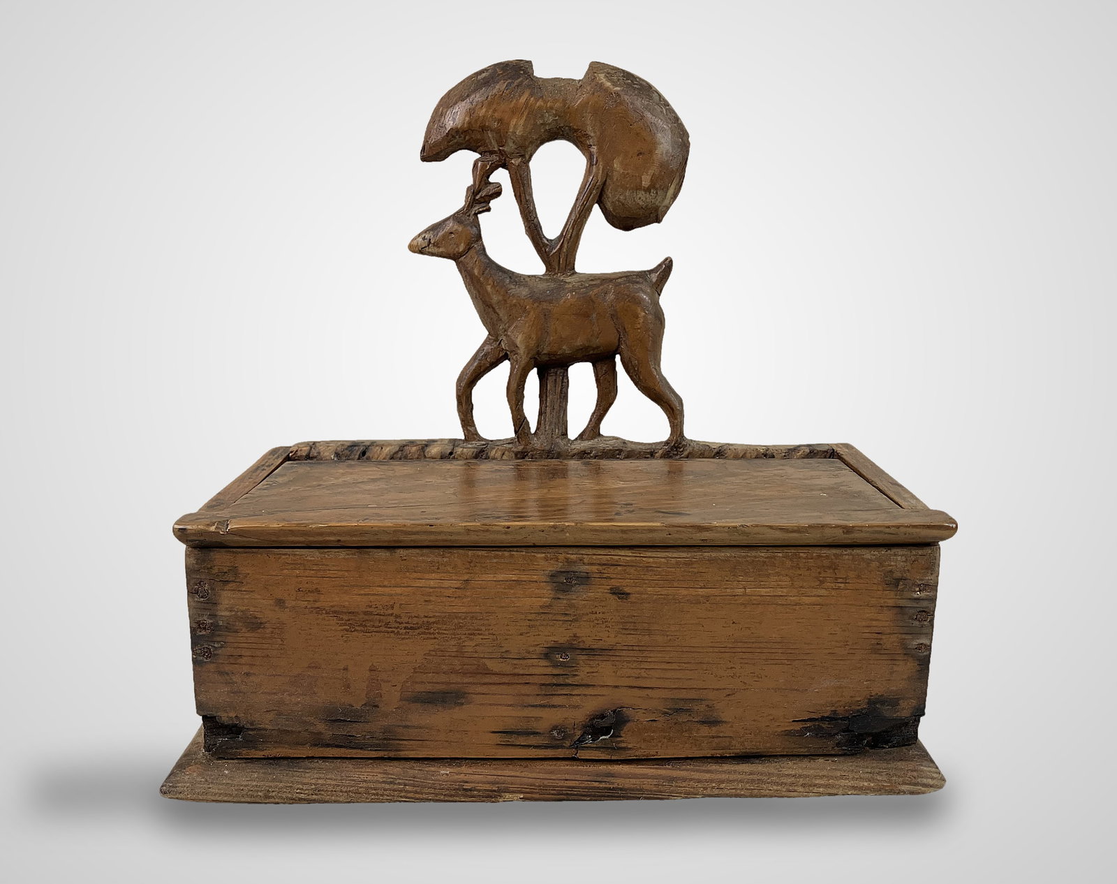 American Folk Art Stag Box - 2