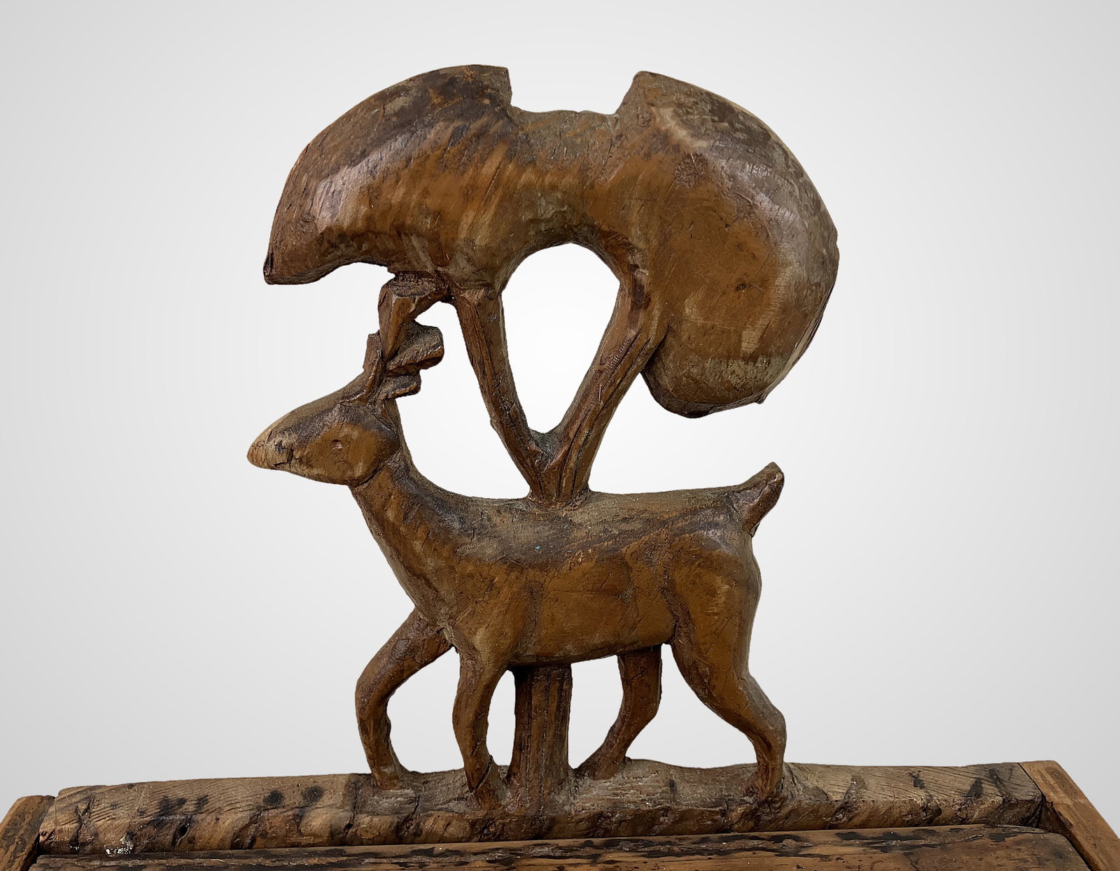 American Folk Art Stag Box - 3