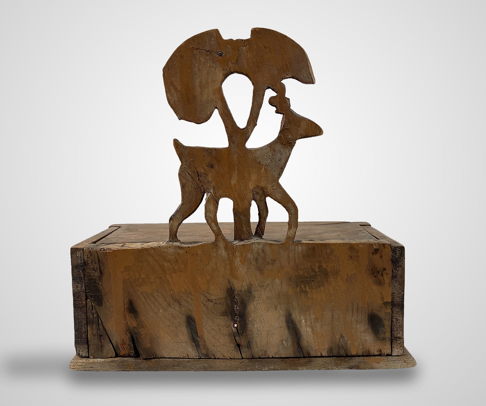 American Folk Art Stag Box - 6