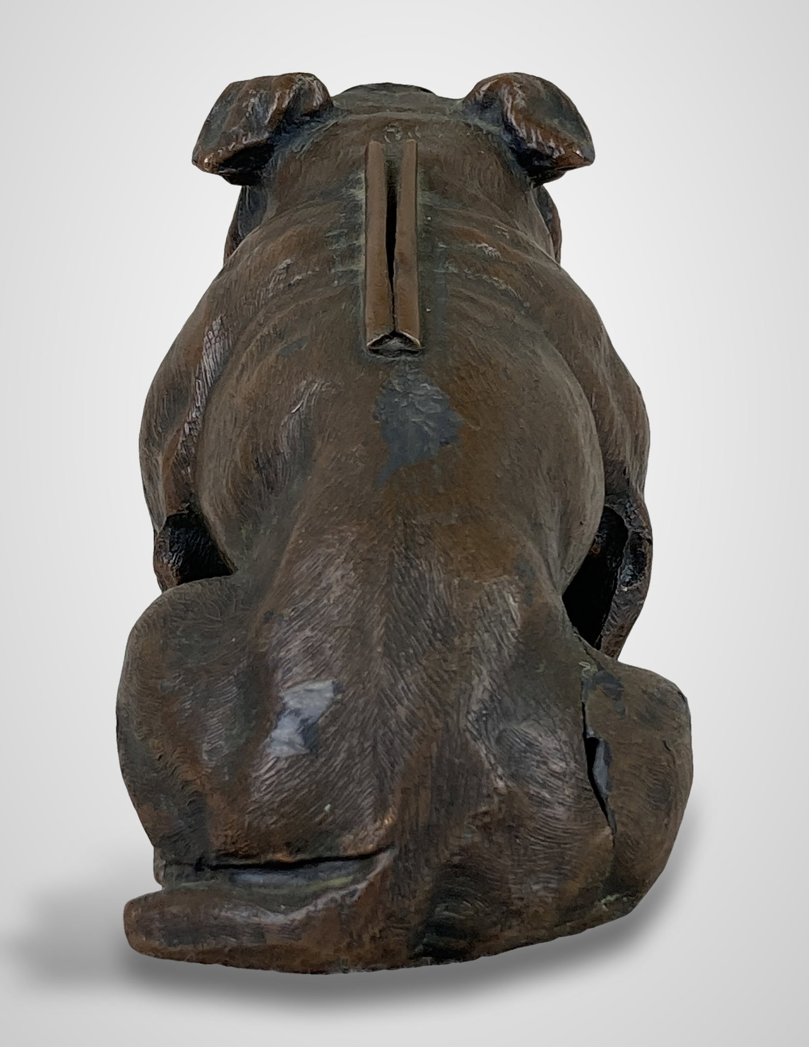 Bronze English Bulldog Striker Lighter - 4