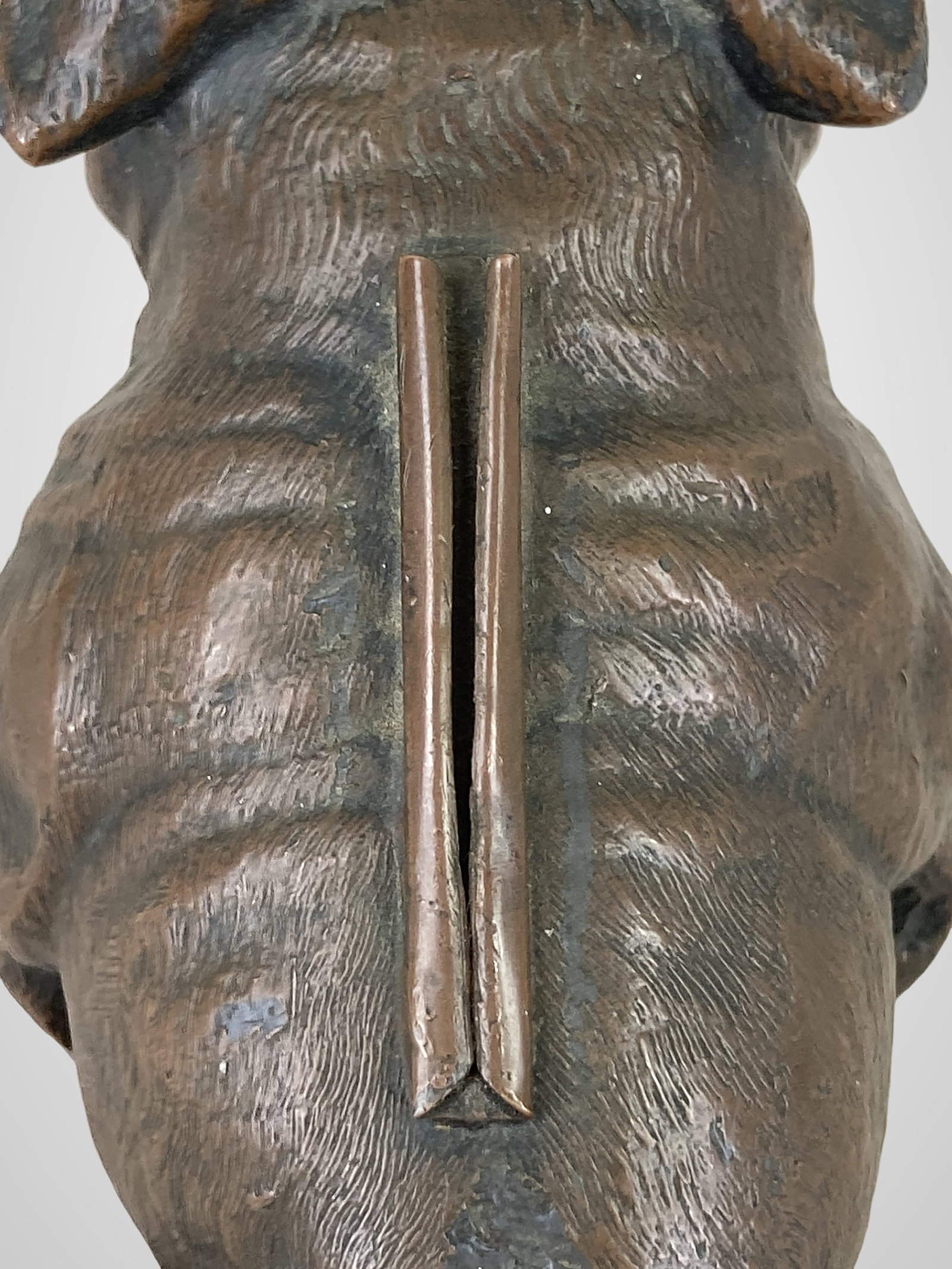 Bronze English Bulldog Striker Lighter - 6
