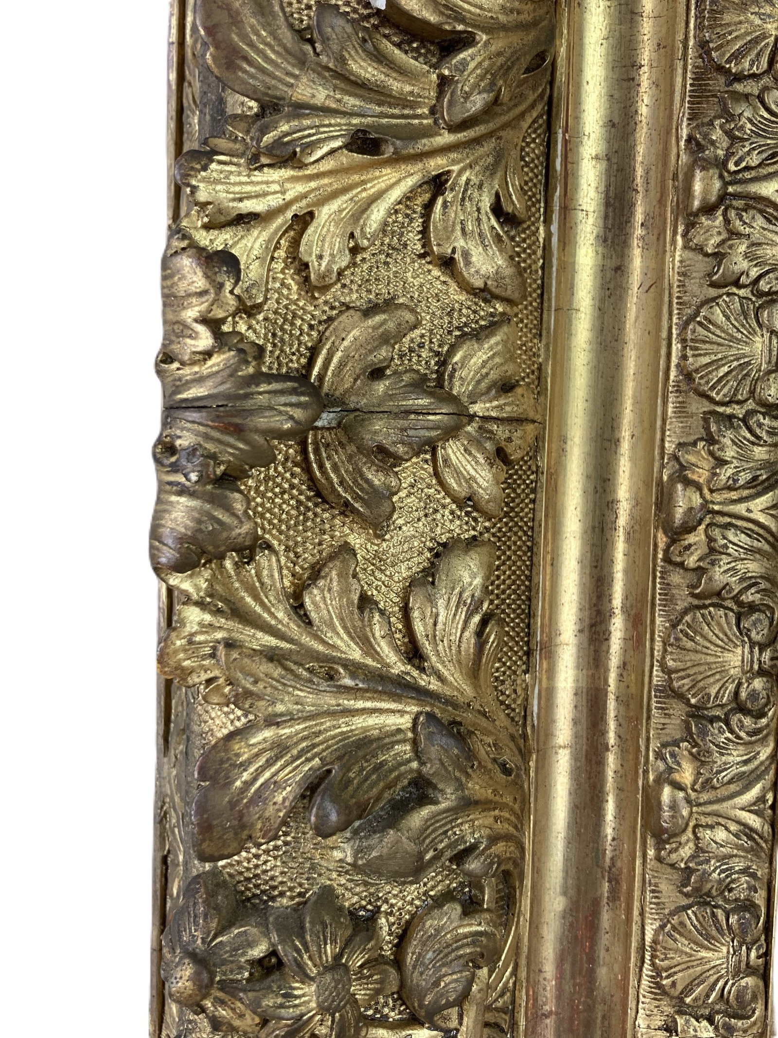 19th Century Scrolled Gilt Mirror - 4